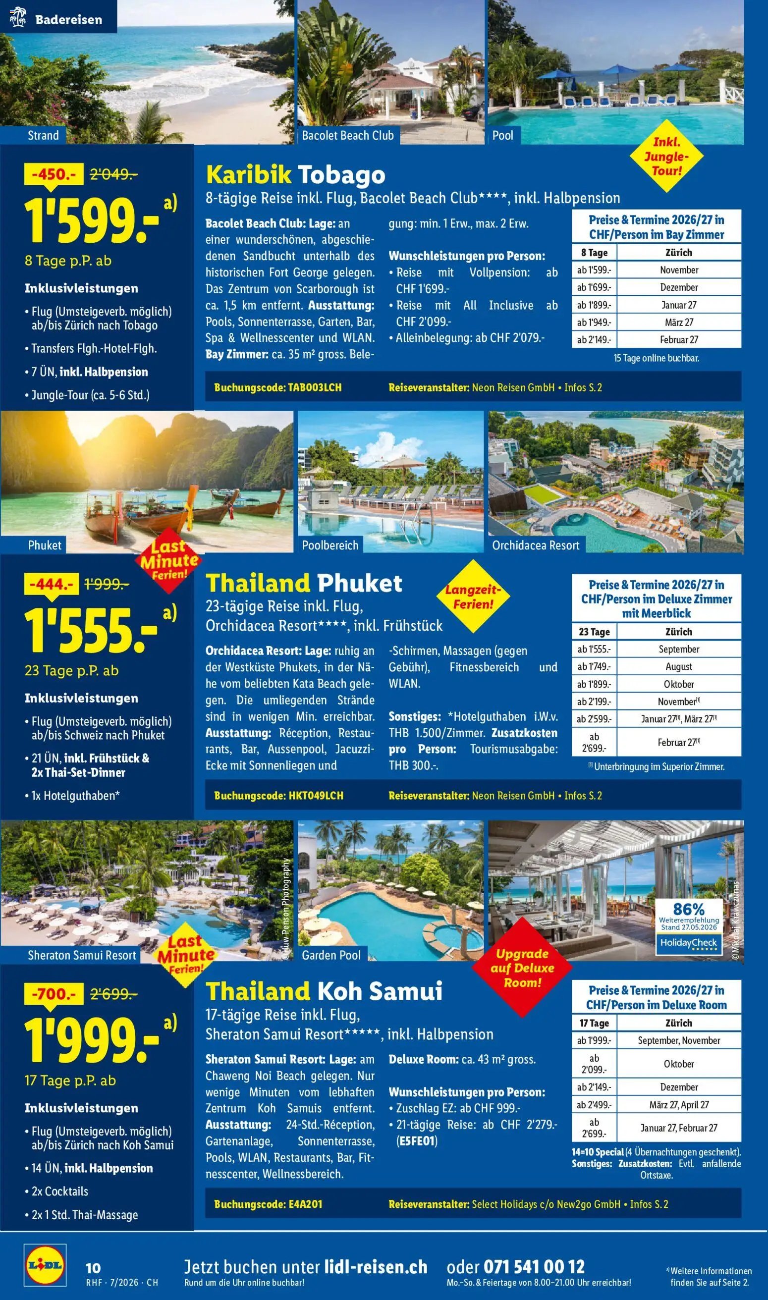 Lidl aktionen Reise-Highlights