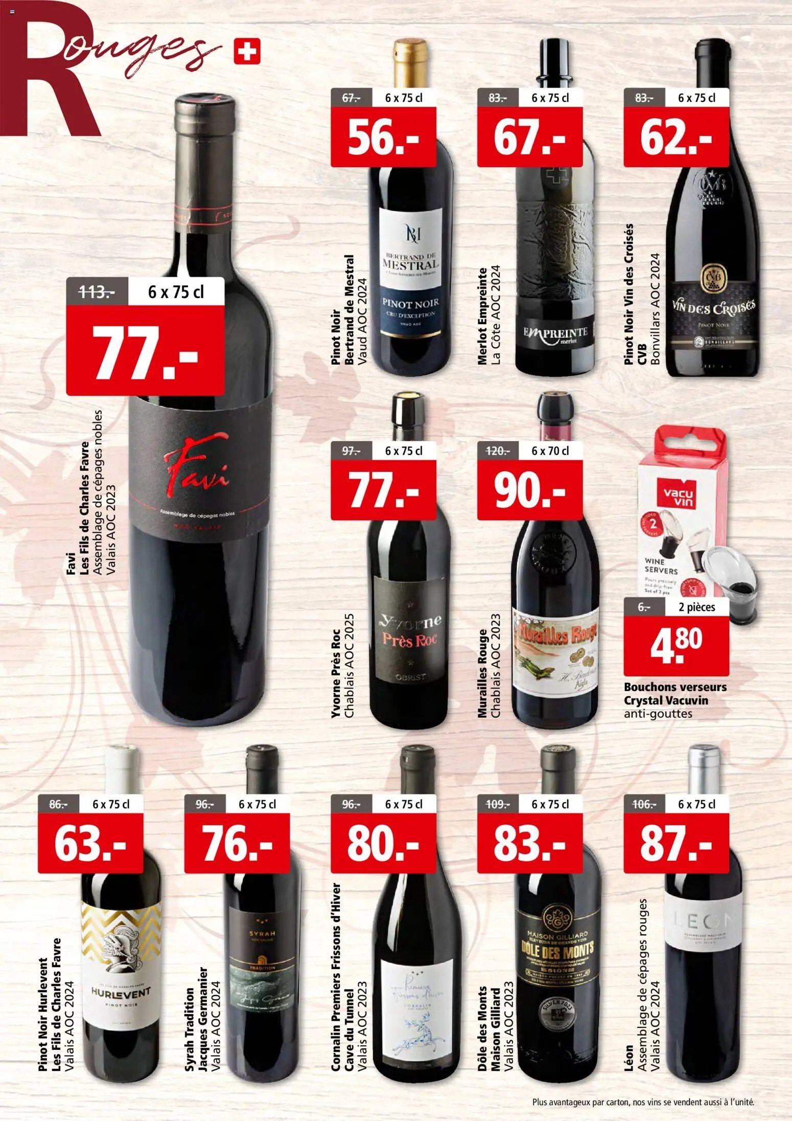 Aligro aktionen Foire aux vins Chavannes