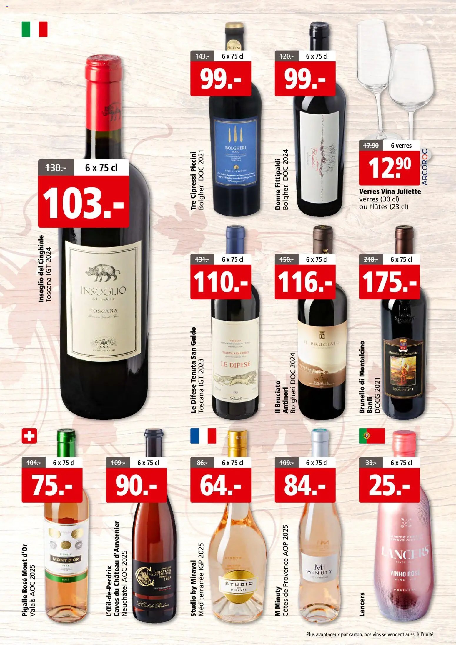 Aligro aktionen Foire aux vins Chavannes