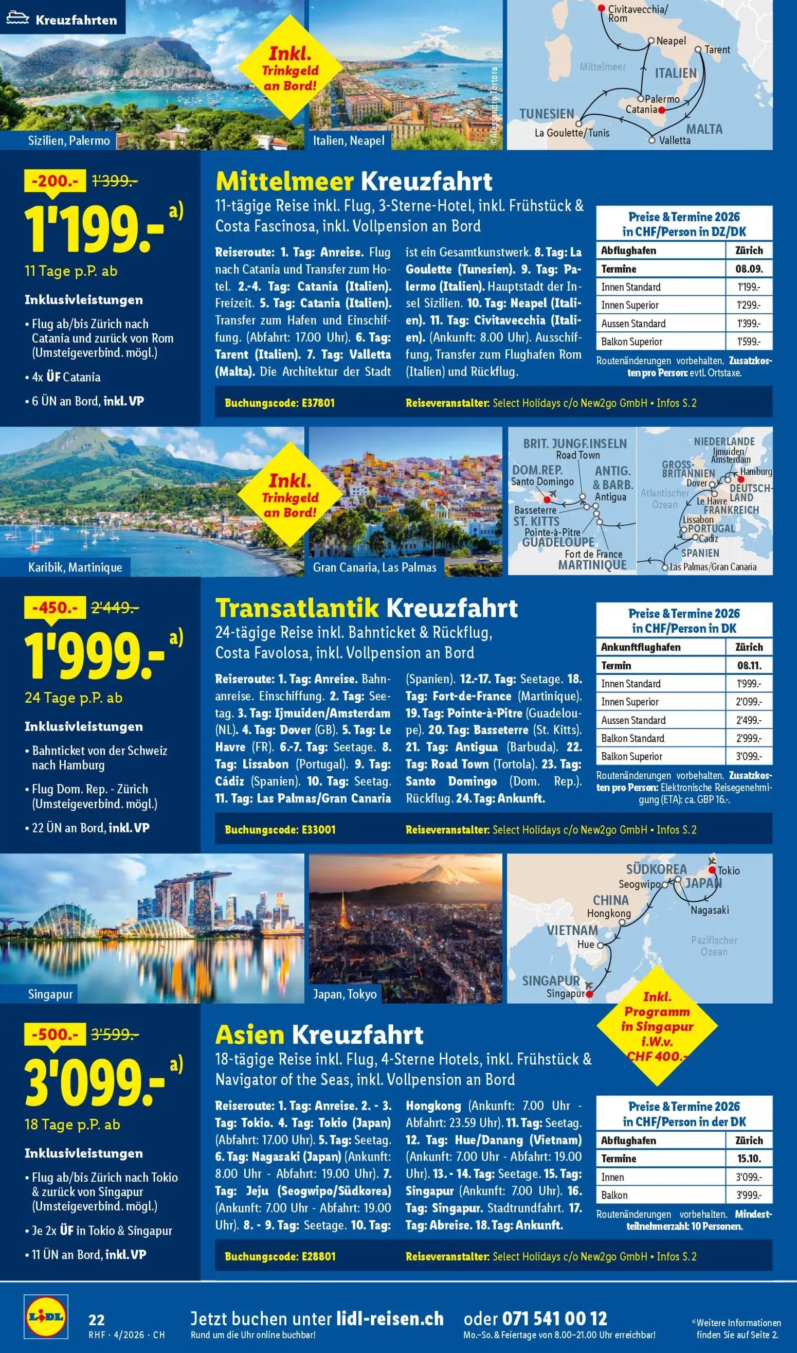 Lidl aktionen Reisen April (2026-03-28 - 2026-04-30)