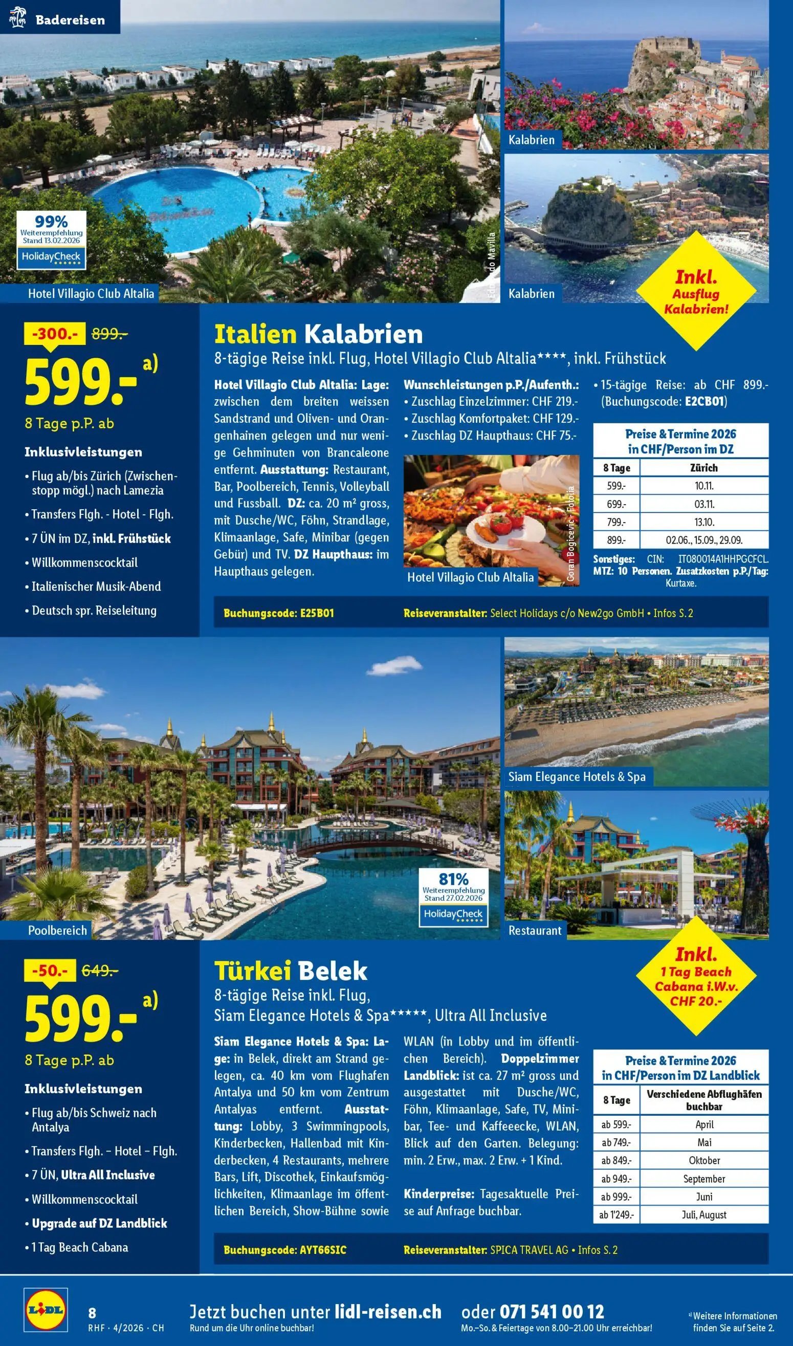 Lidl aktionen Reisen April (2026-03-28 - 2026-04-30)