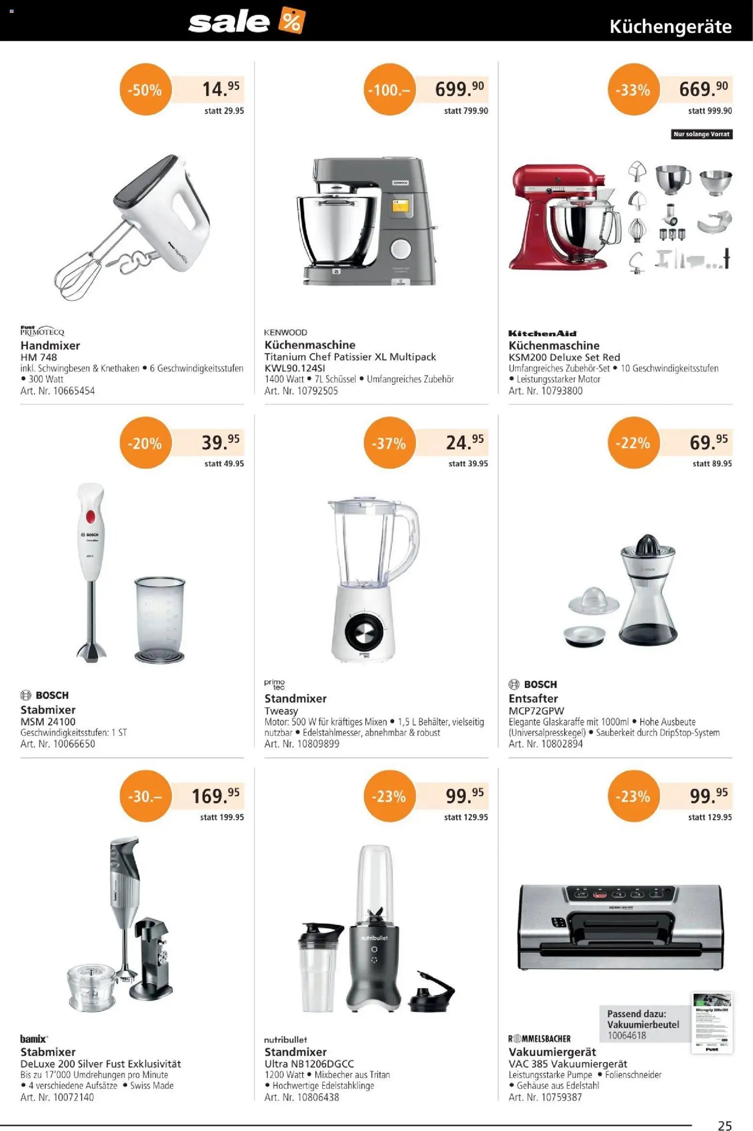 Fust Aktionen (2025-12-25 - 2026-01-25)