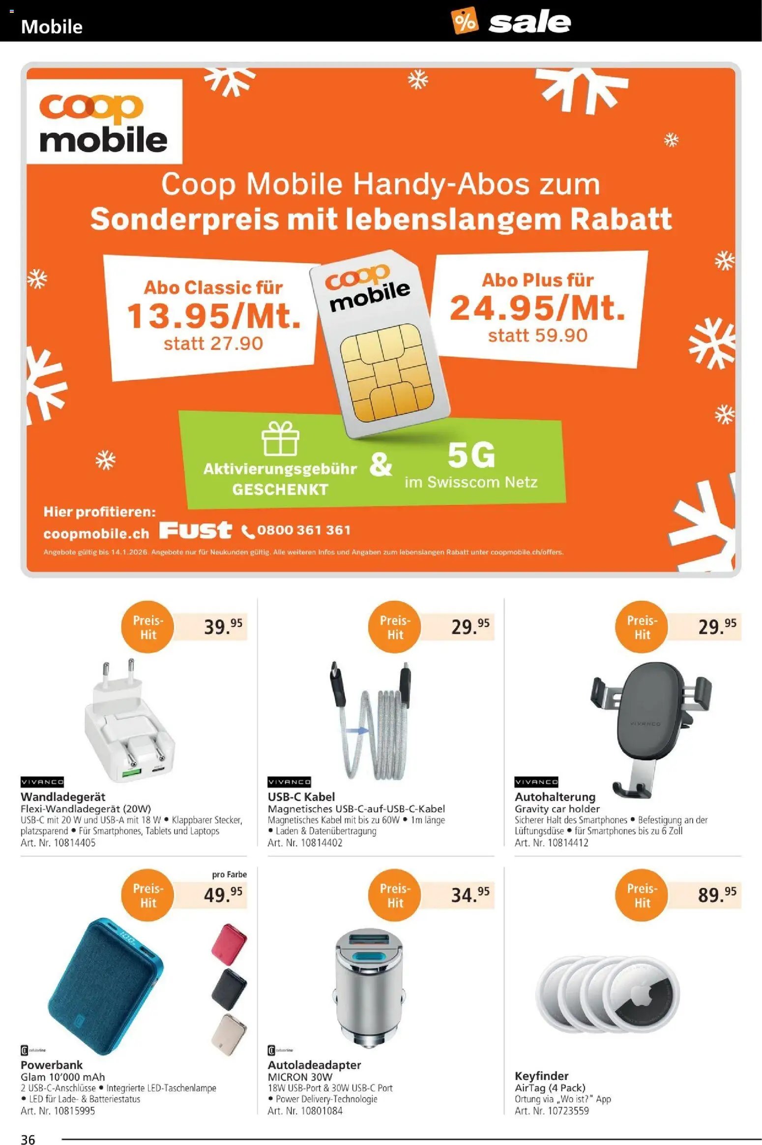 Fust Aktionen (2025-12-25 - 2026-01-25)