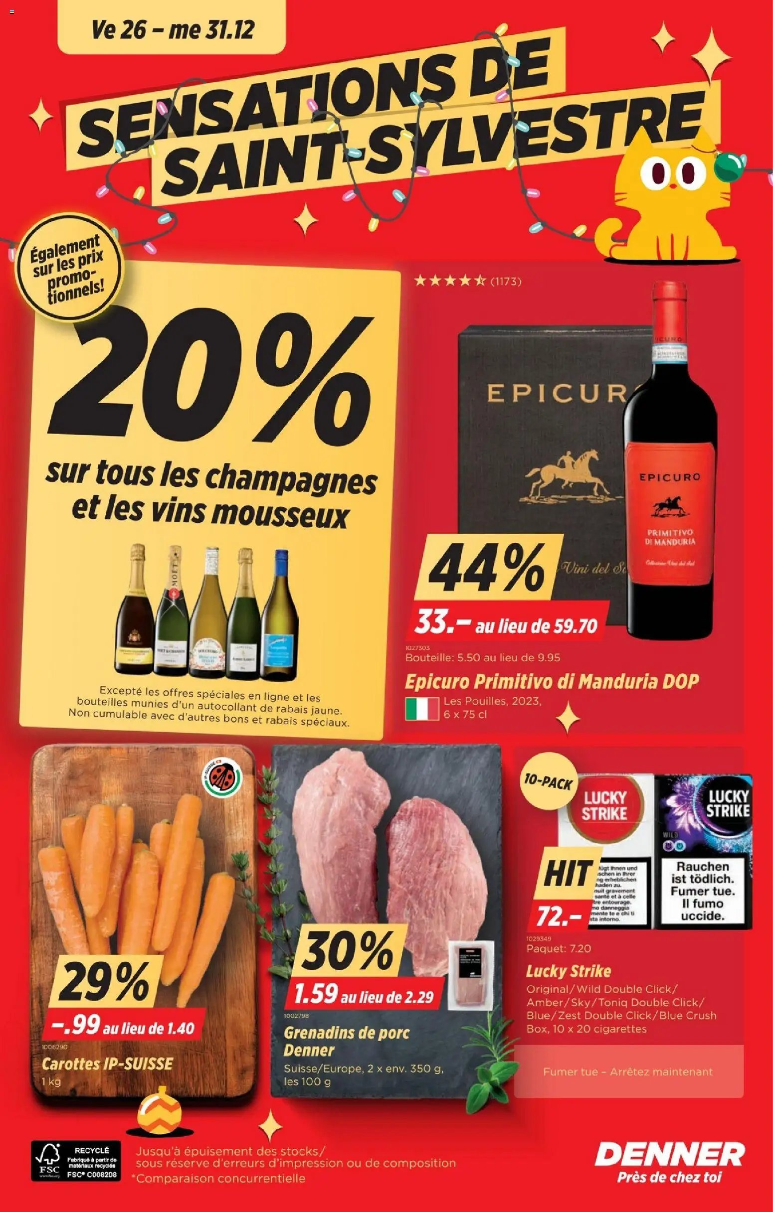 Denner Aktionen FR (2025-12-23 - 2025-12-31)