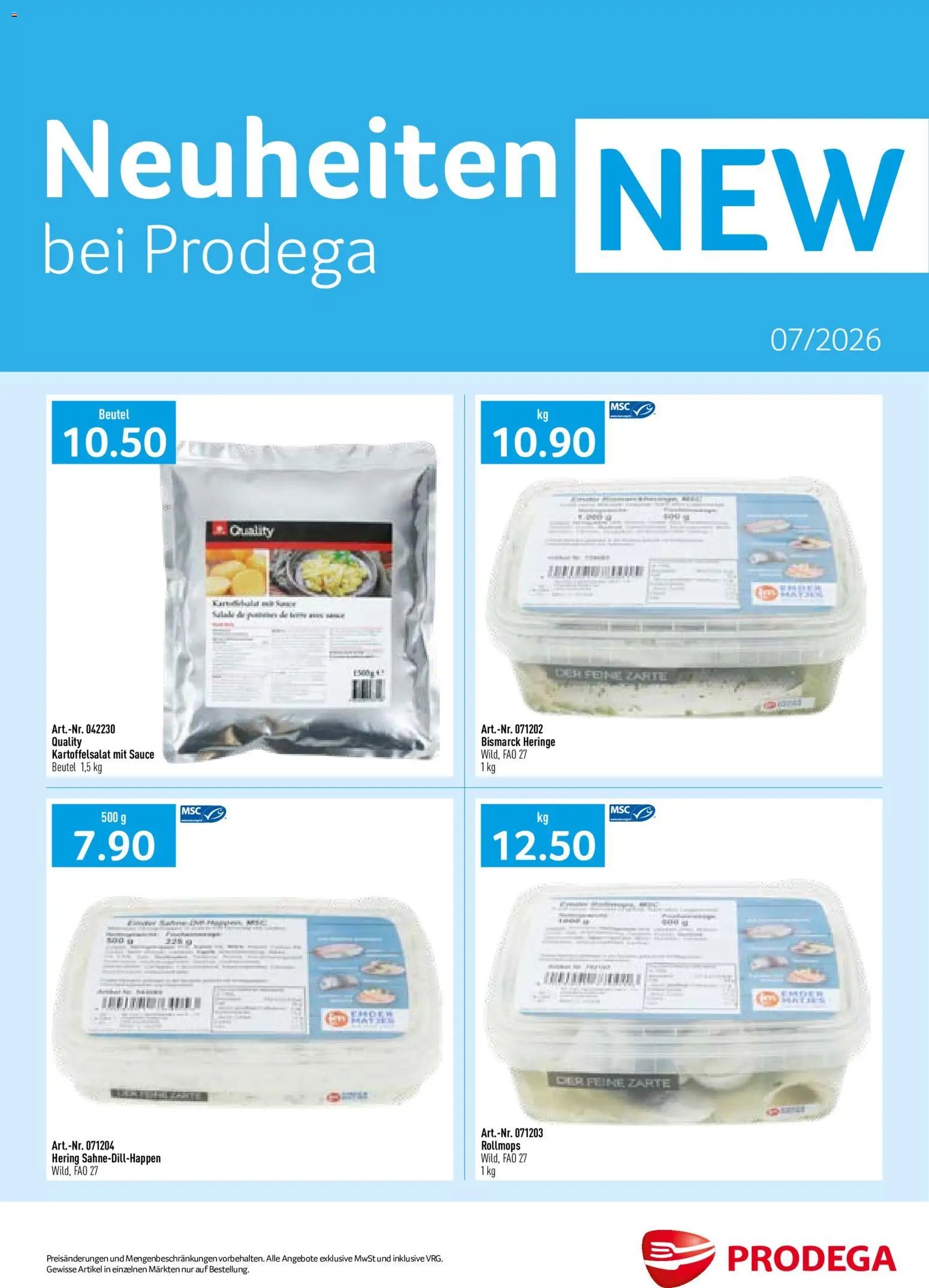 Prodega aktionen Neuheiten