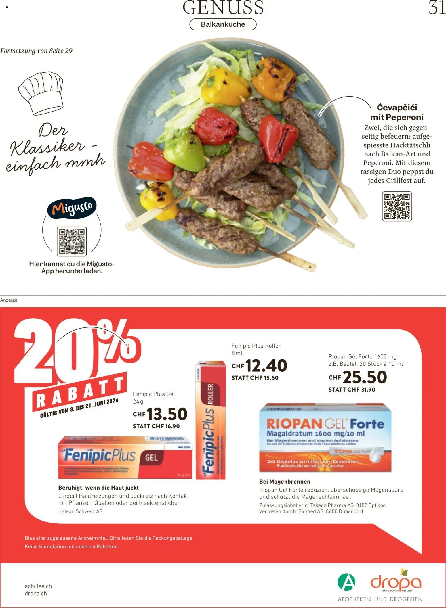 Migros aktionen Magazin