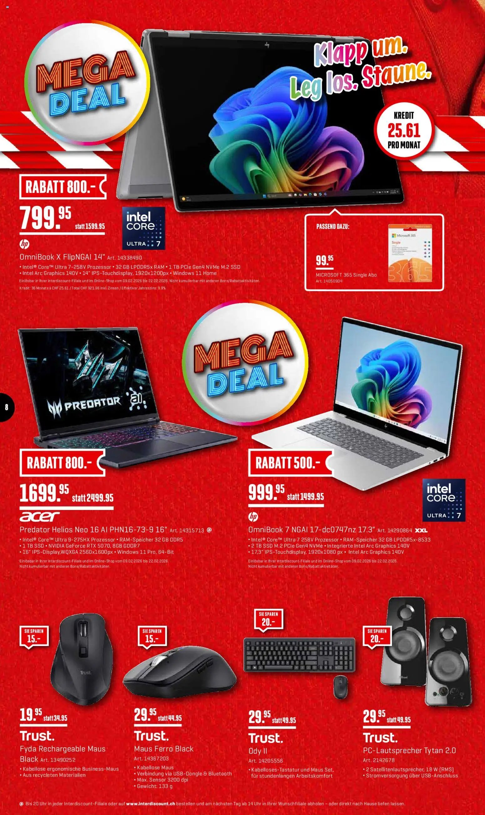 Interdiscount Aktionen (2026-02-09 - 2026-02-22) | 8