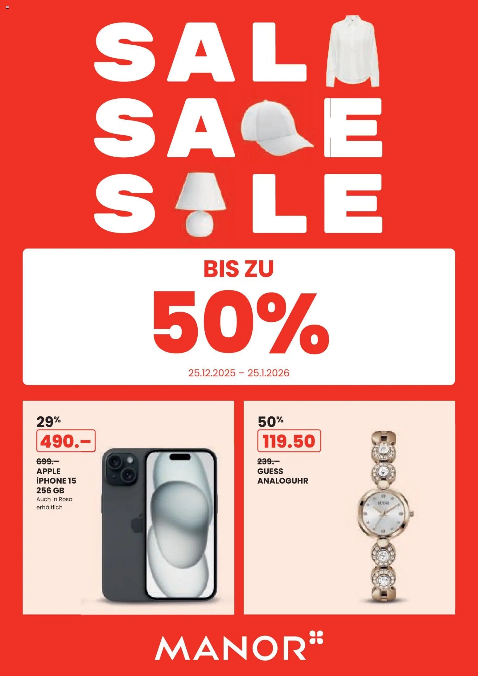 Manor Aktionen Sale (2025-12-25 - 2026-01-25)