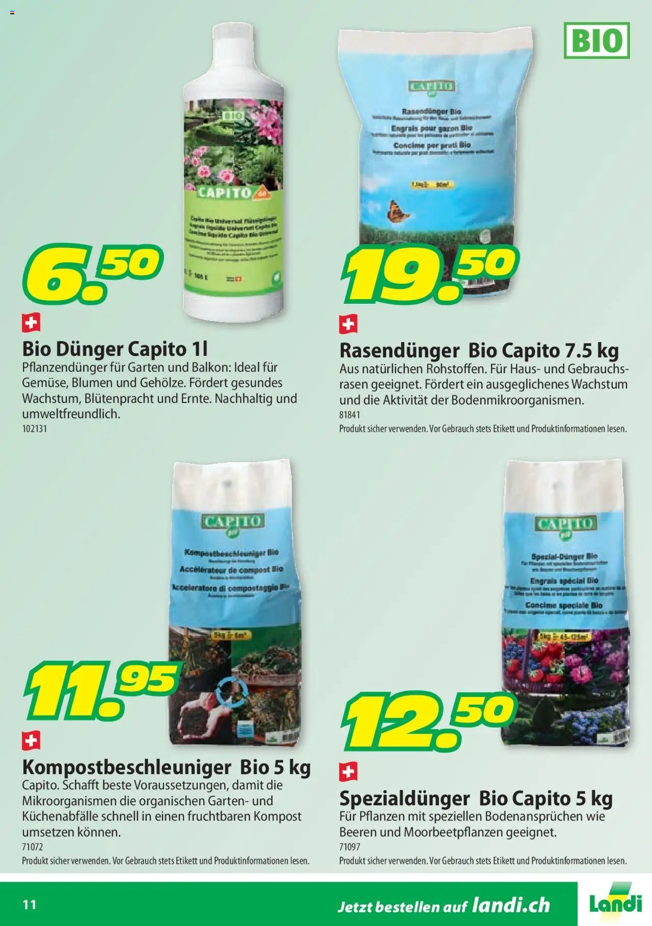 Landi Aktionen Pflanzenschutz und Dünger (2025-02-04 - 2025-12-31) | 11