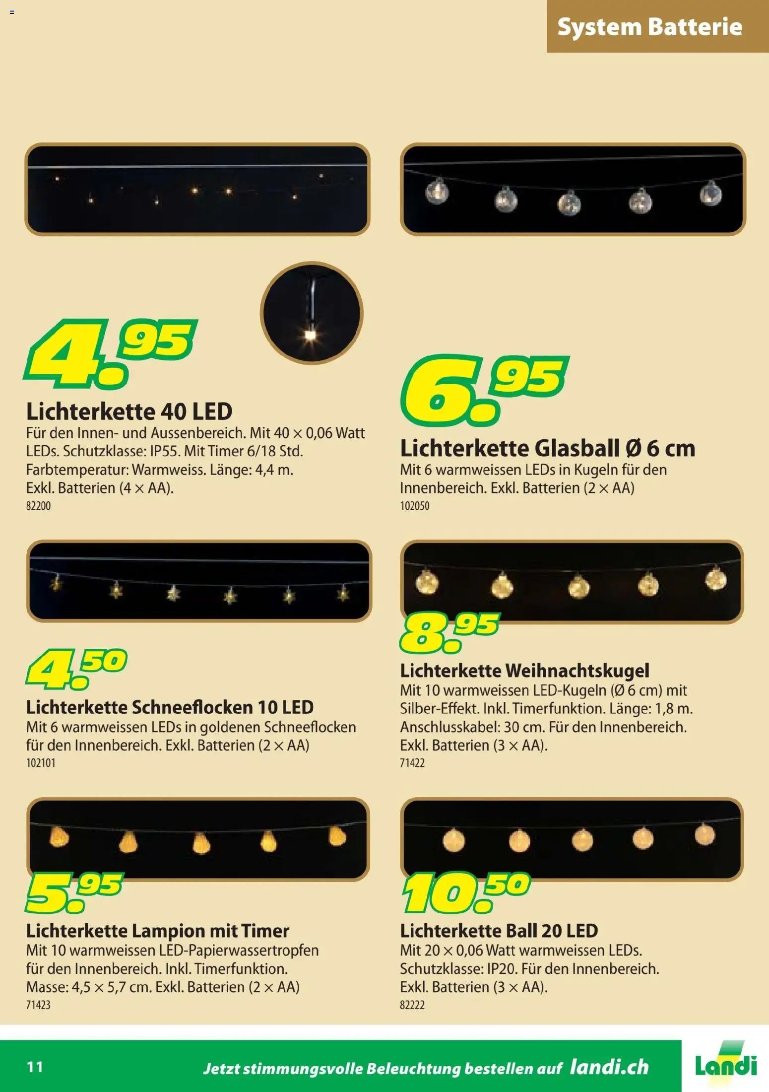 Landi Aktionen Weihnachtsbeleuchtung (2025-10-24 - 2025-12-31) | 11