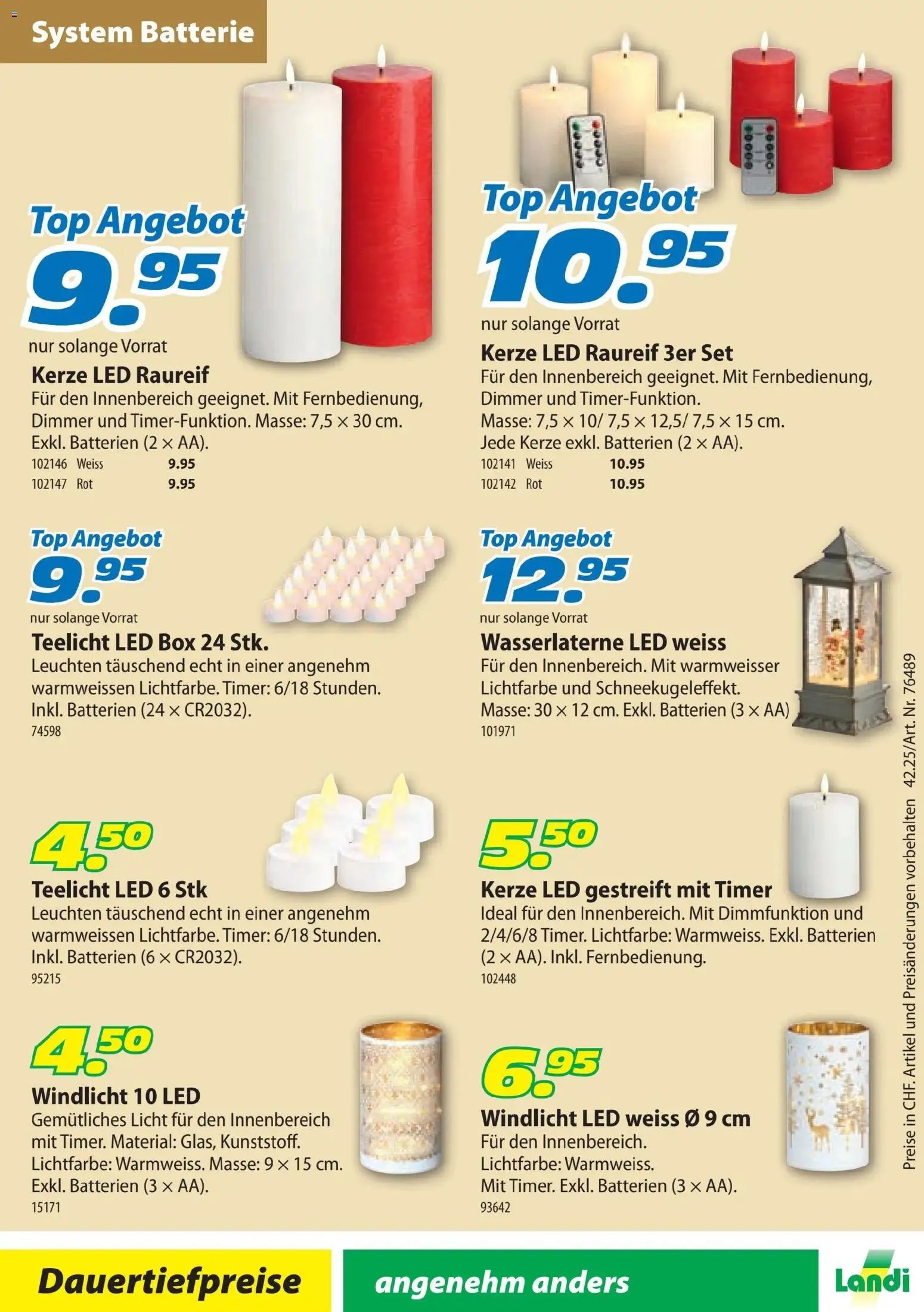 Landi Aktionen Weihnachtsbeleuchtung (2025-10-24 - 2025-12-31) | 16