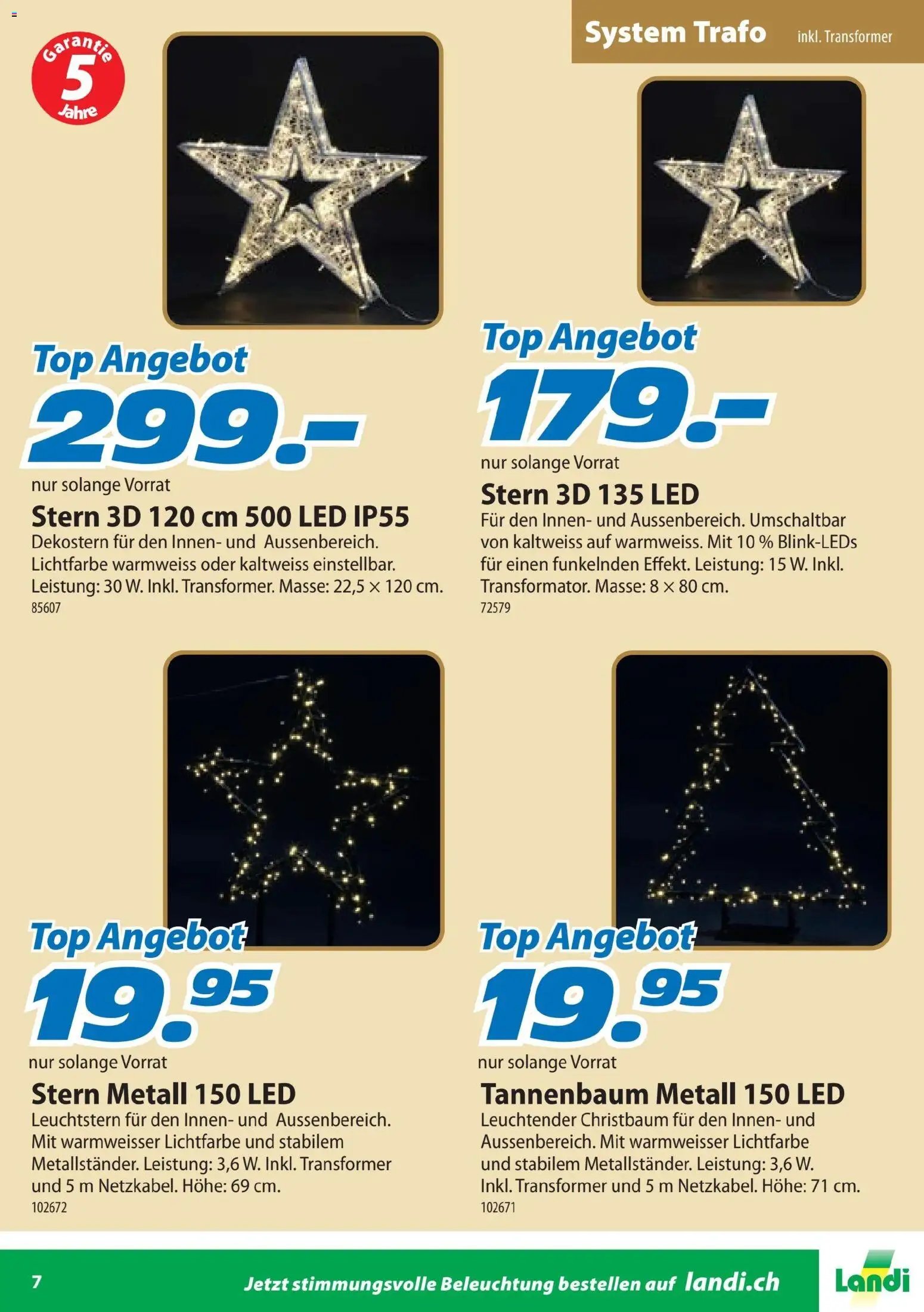 Landi Aktionen Weihnachtsbeleuchtung (2025-10-24 - 2025-12-31) | 7