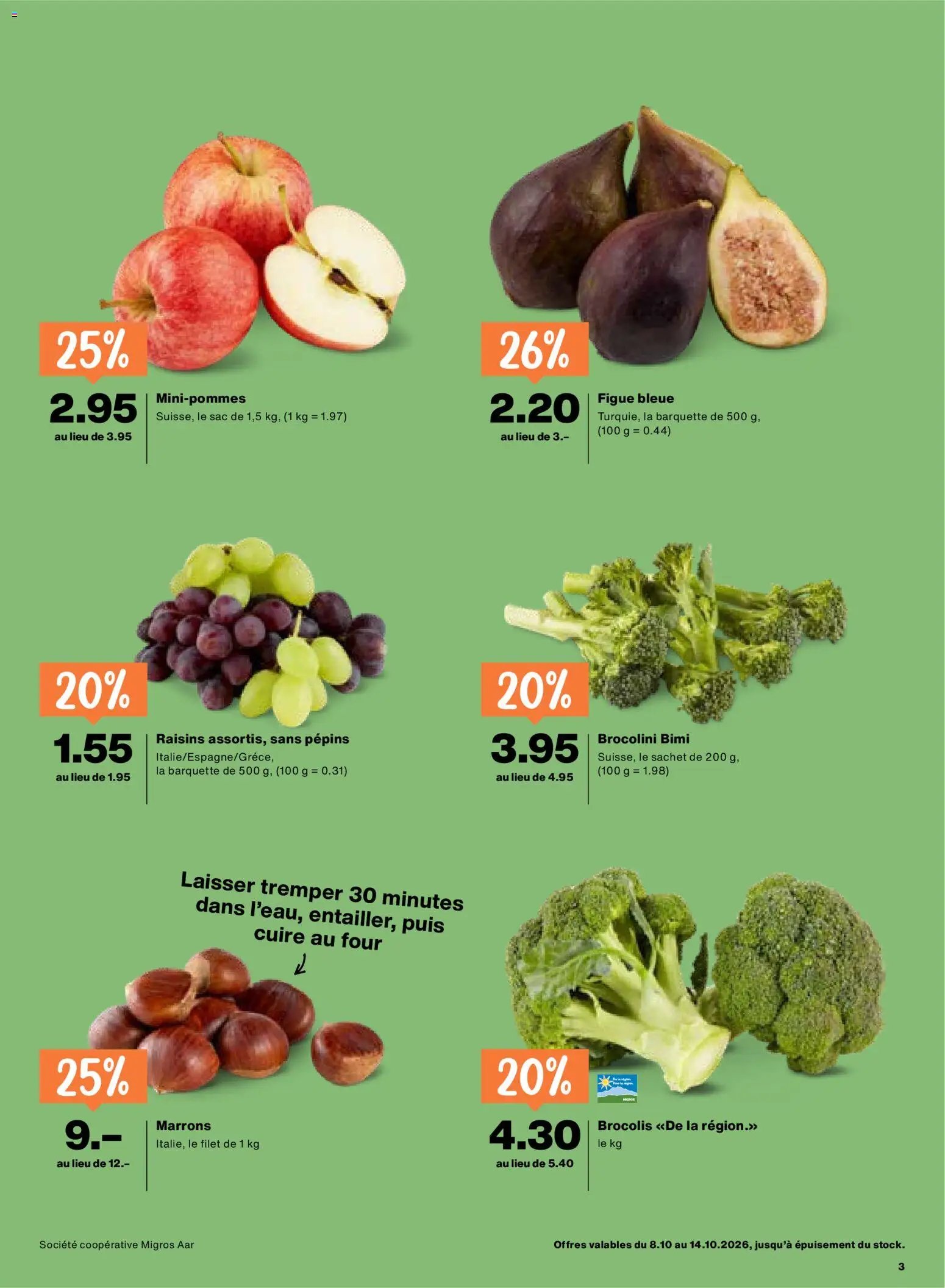 Migros aktionen FR
