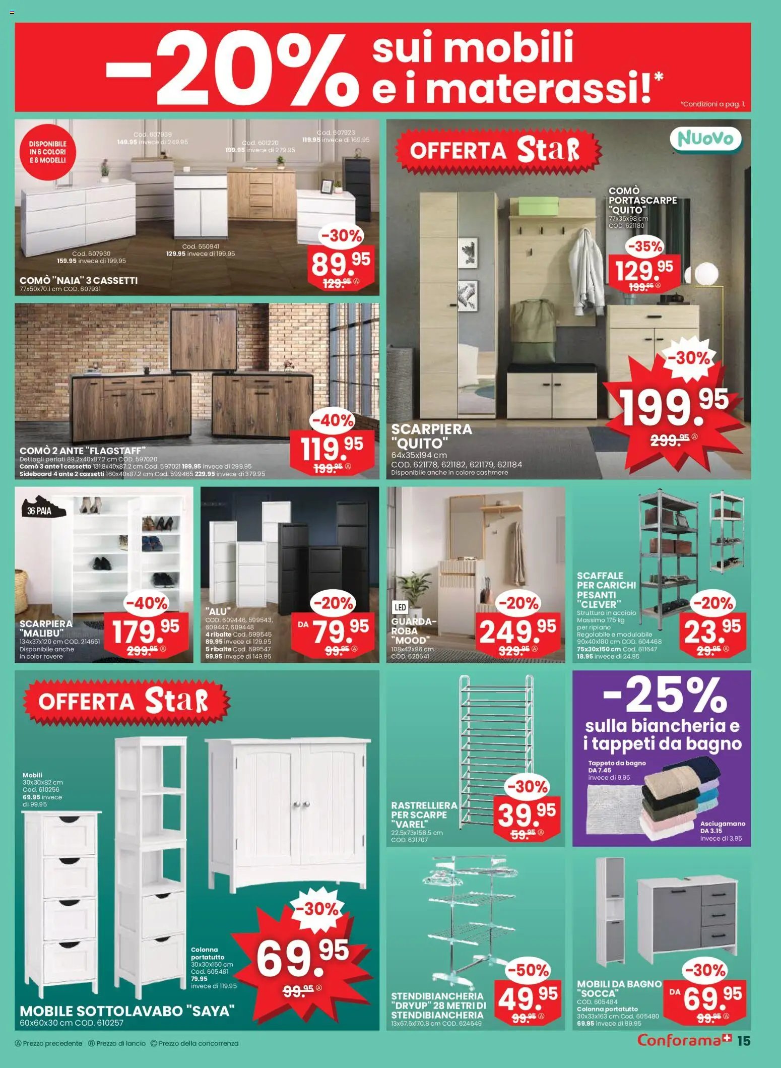 Conforama Aktionen Mobili e Materassi (2026-01-28 - 2026-02-10) | 15