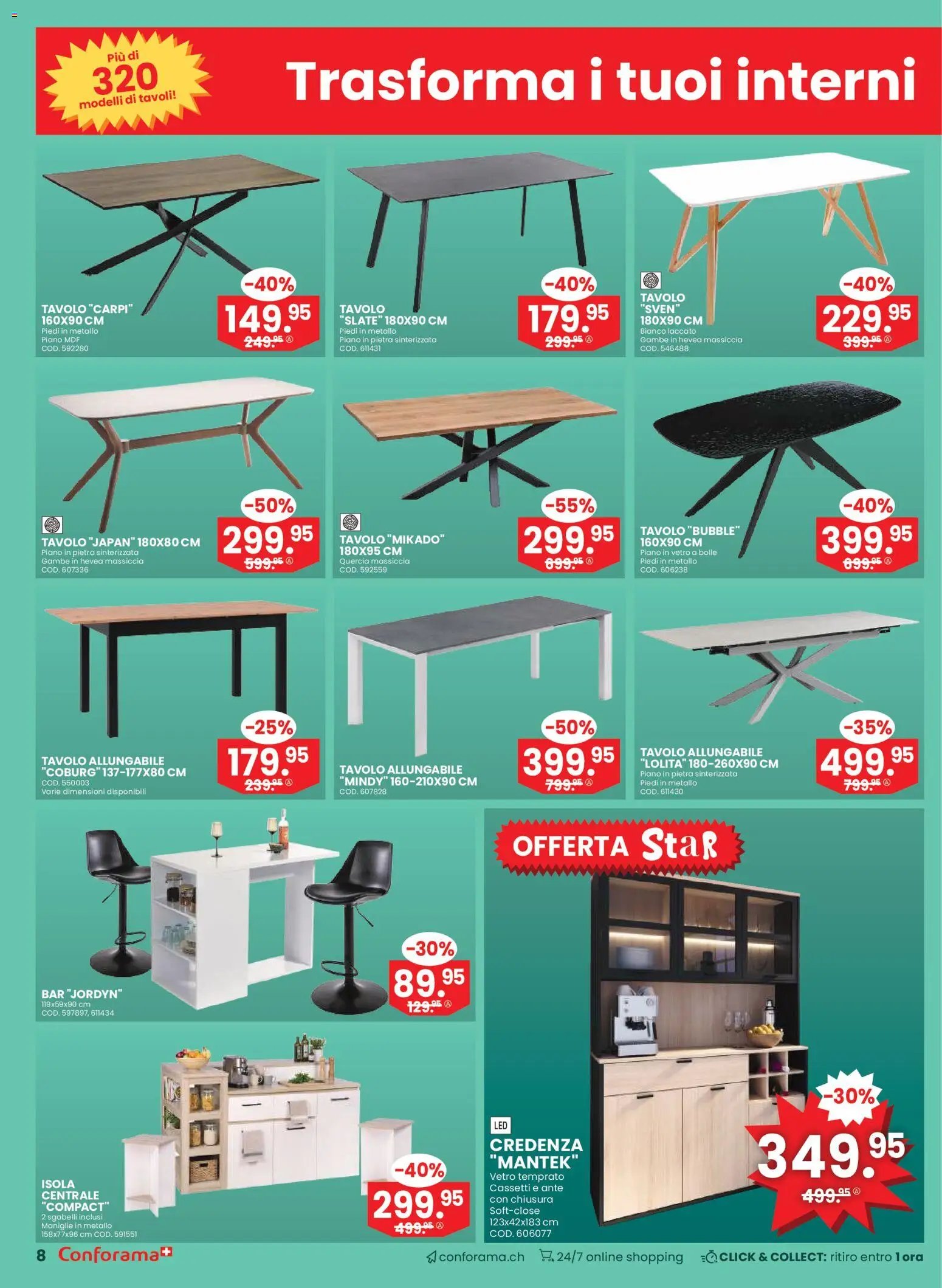 Conforama Aktionen Mobili e Materassi (2026-01-28 - 2026-02-10) | 8