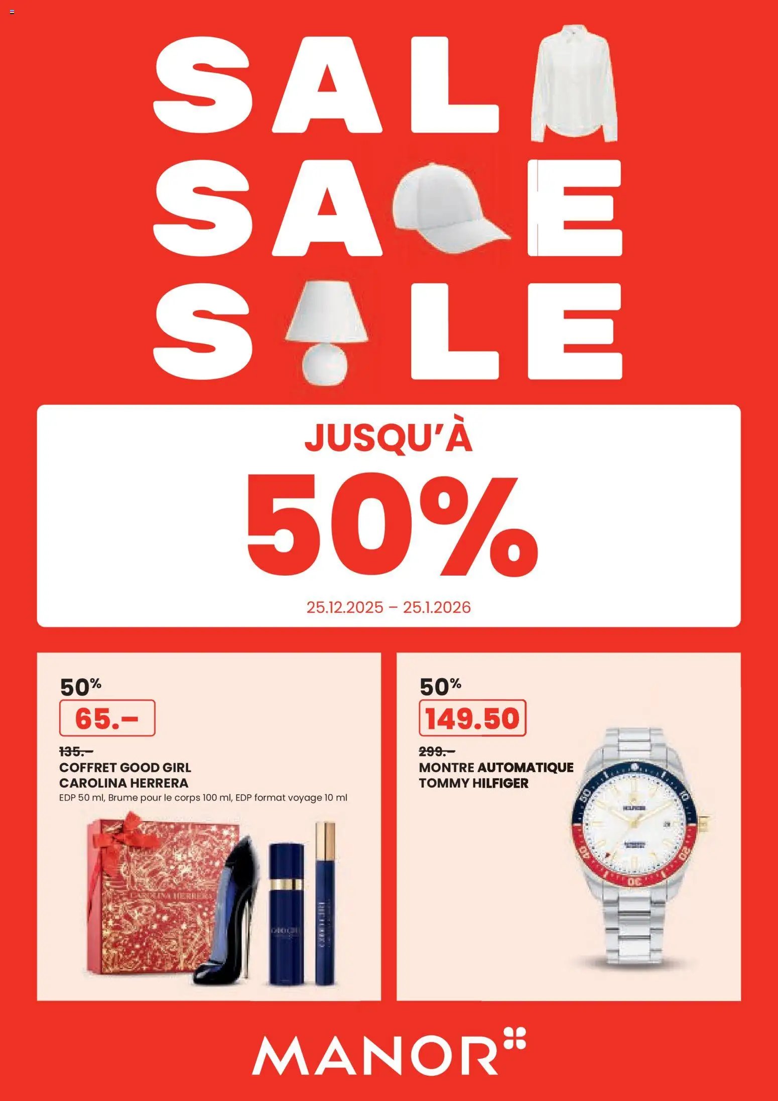 Manor Aktionen Sale FR (2025-12-25 - 2026-01-25)
