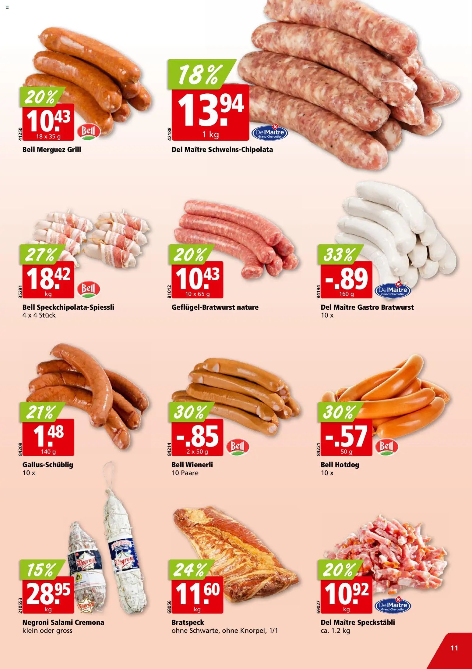 Aligro aktionen Chavannes, Matran, Genf, Sitten