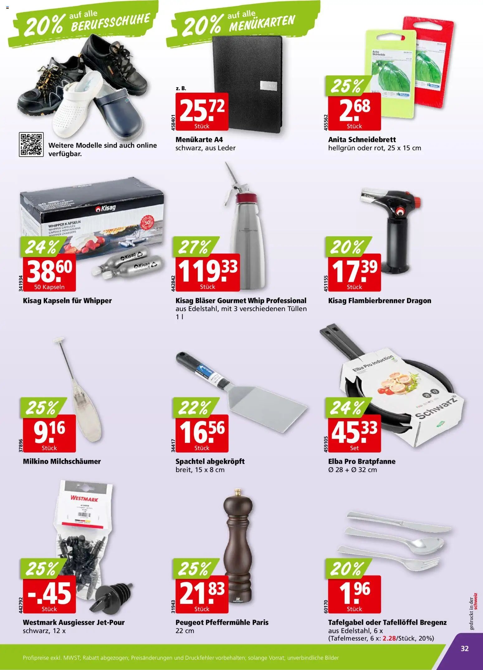 Aligro aktionen Chavannes, Matran, Genf, Sitten
