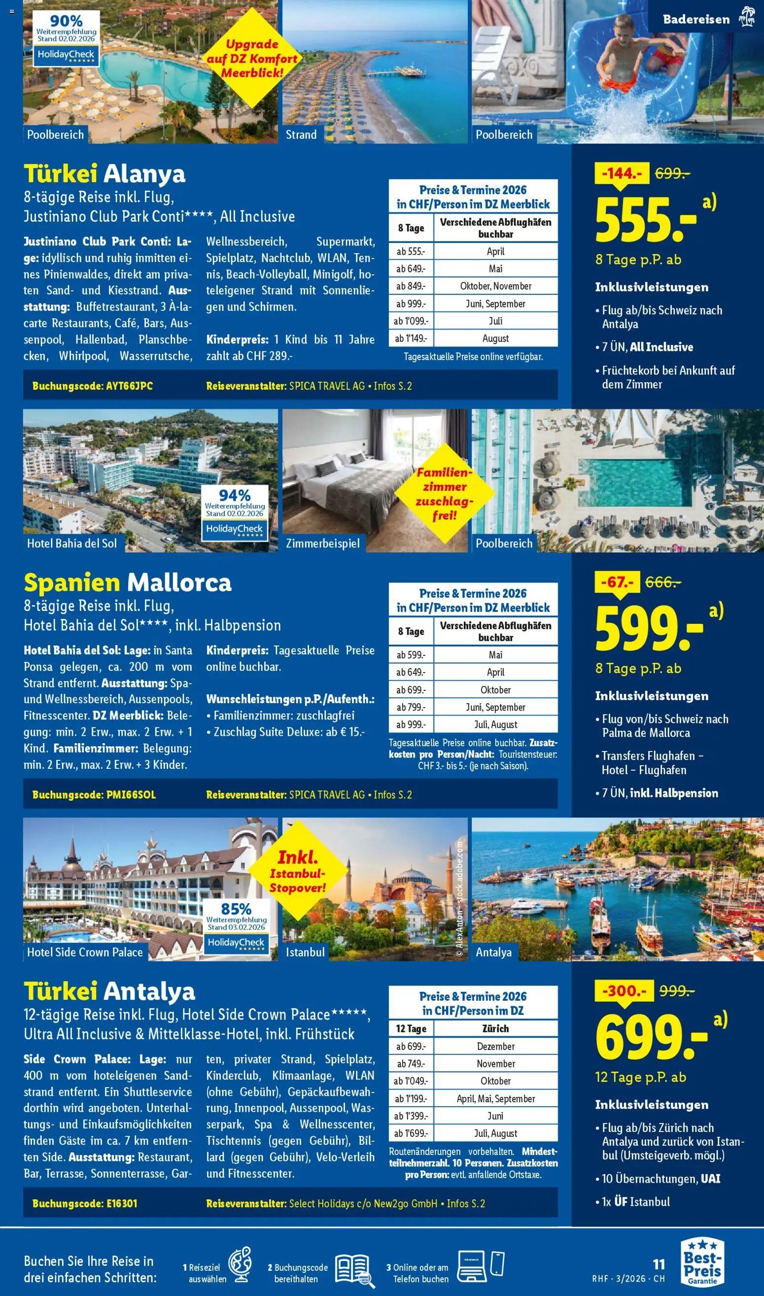 Lidl Aktionen Reisen März (2026-02-28 - 2026-03-31)