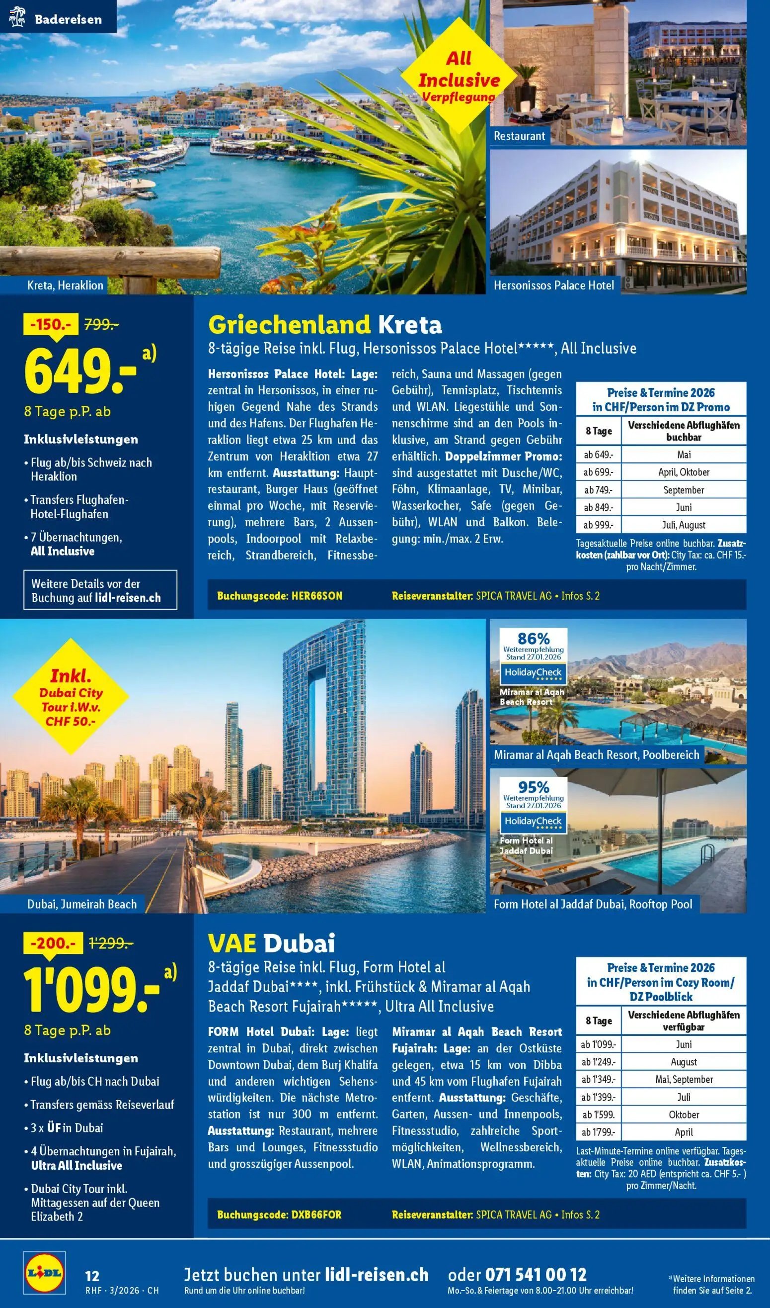 Lidl Aktionen Reisen März (2026-02-28 - 2026-03-31)