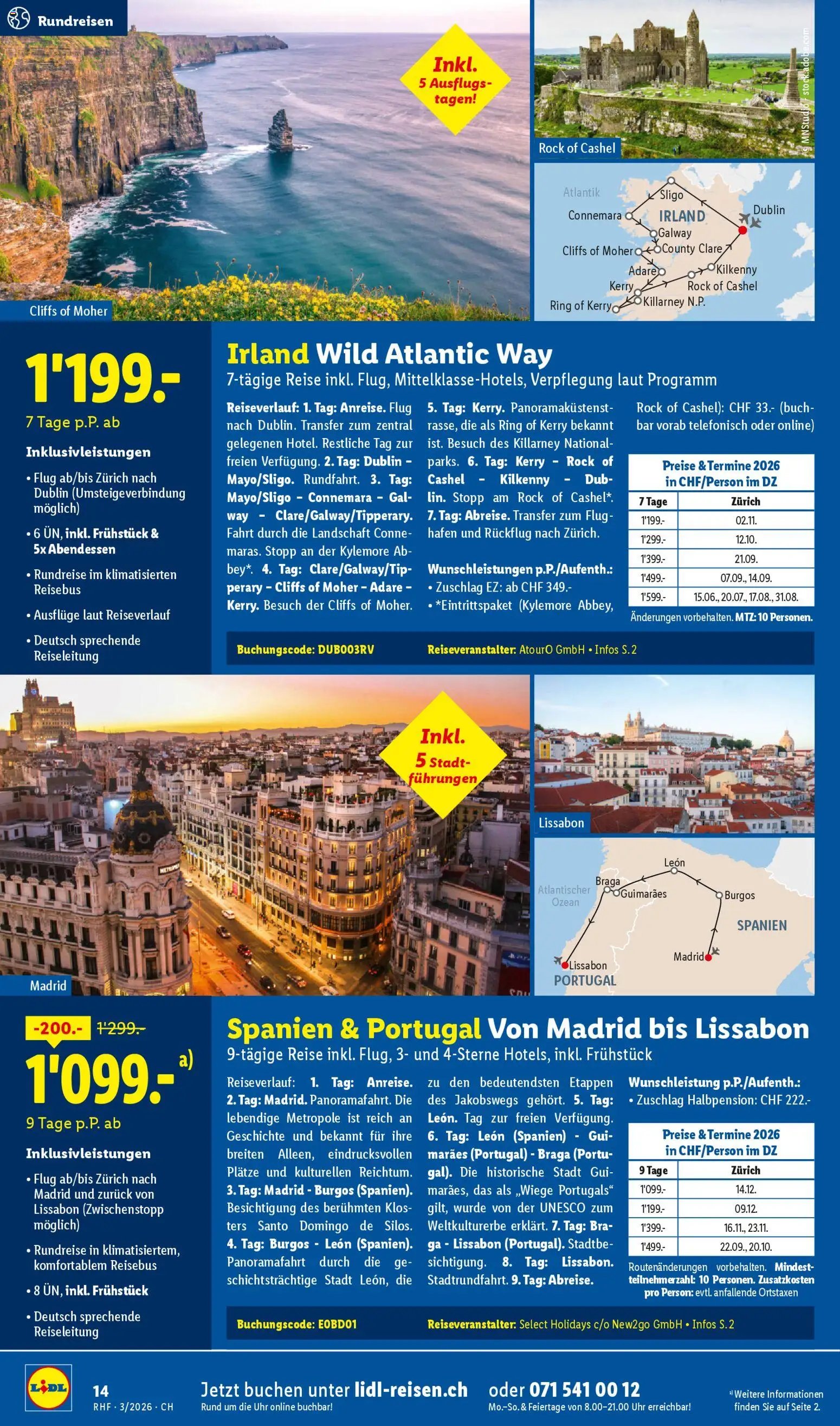 Lidl Aktionen Reisen März (2026-02-28 - 2026-03-31)