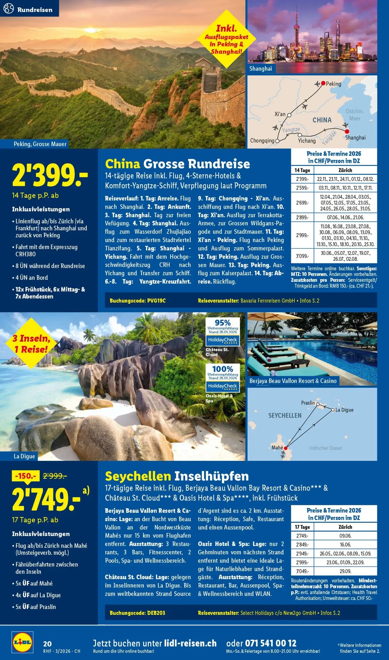 Lidl Aktionen Reisen März (2026-02-28 - 2026-03-31)