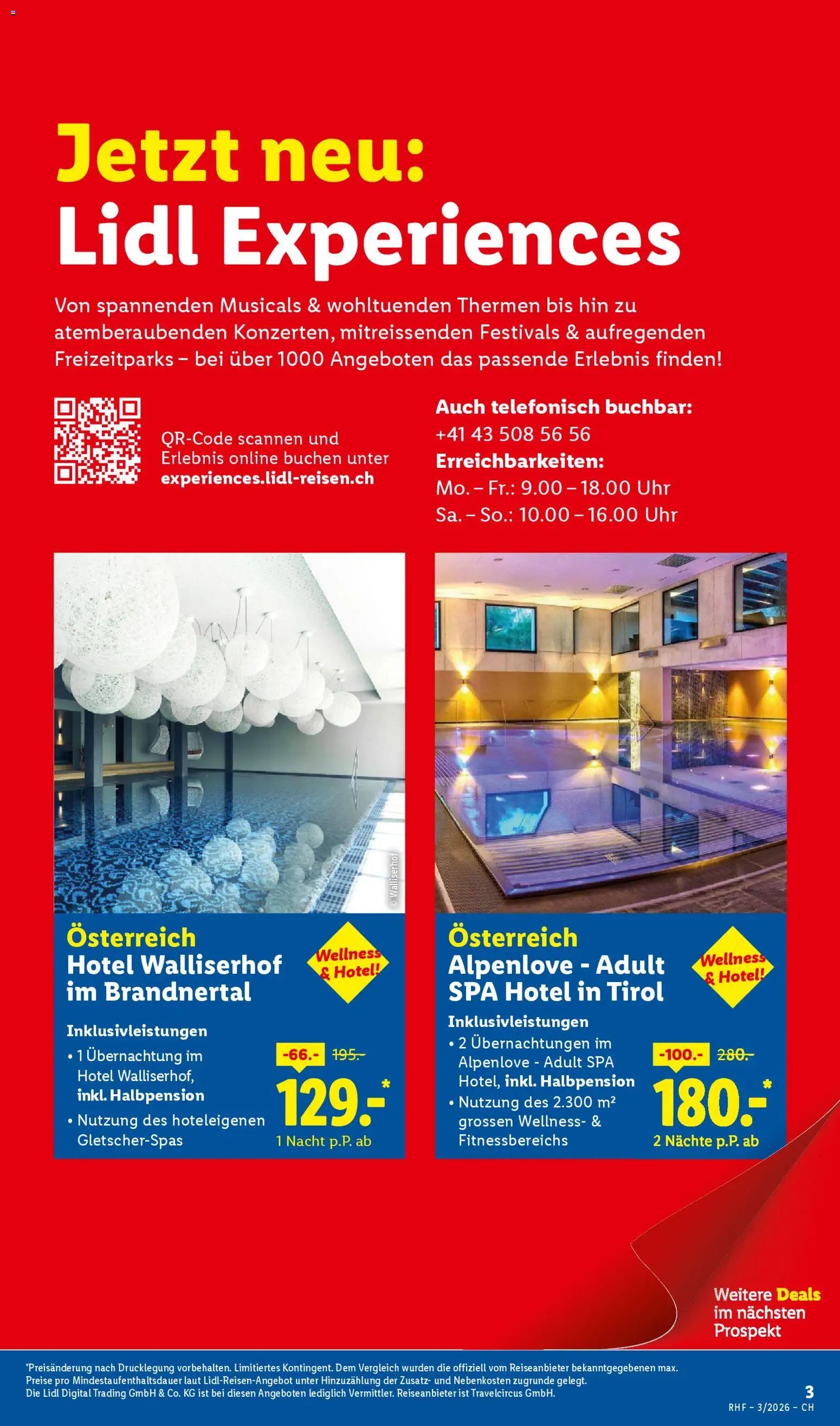 Lidl Aktionen Reisen März (2026-02-28 - 2026-03-31)