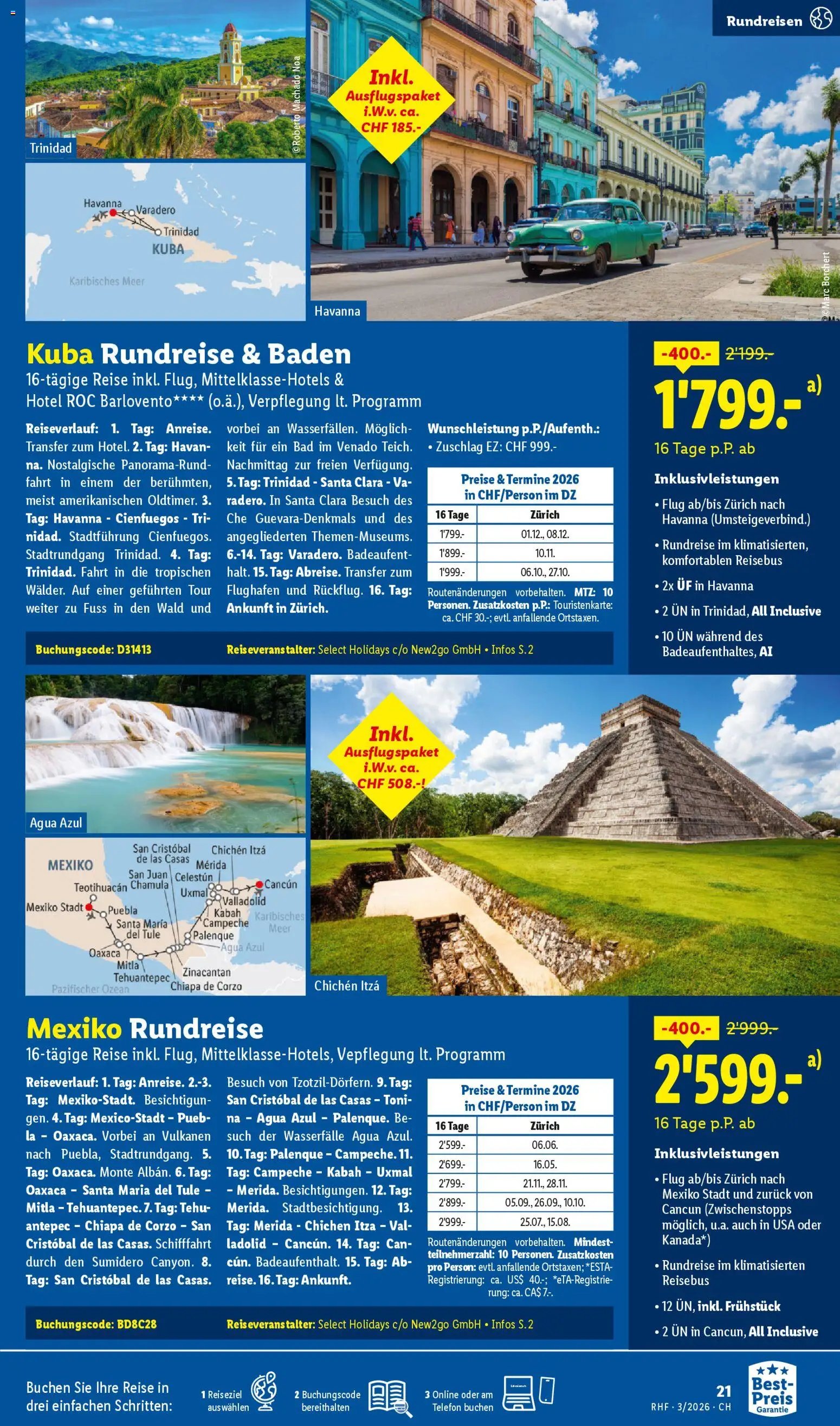 Lidl Aktionen Reisen März (2026-02-28 - 2026-03-31)