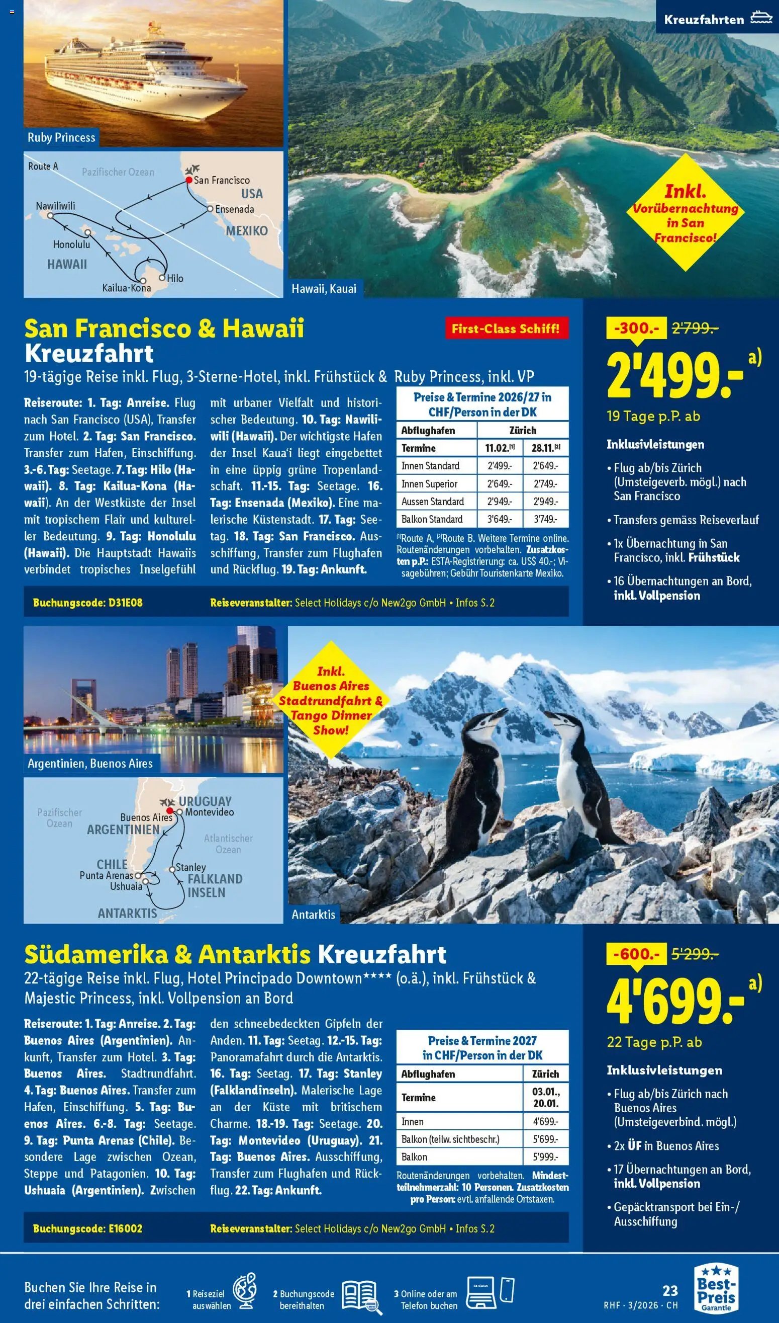 Lidl Aktionen Reisen März (2026-02-28 - 2026-03-31)