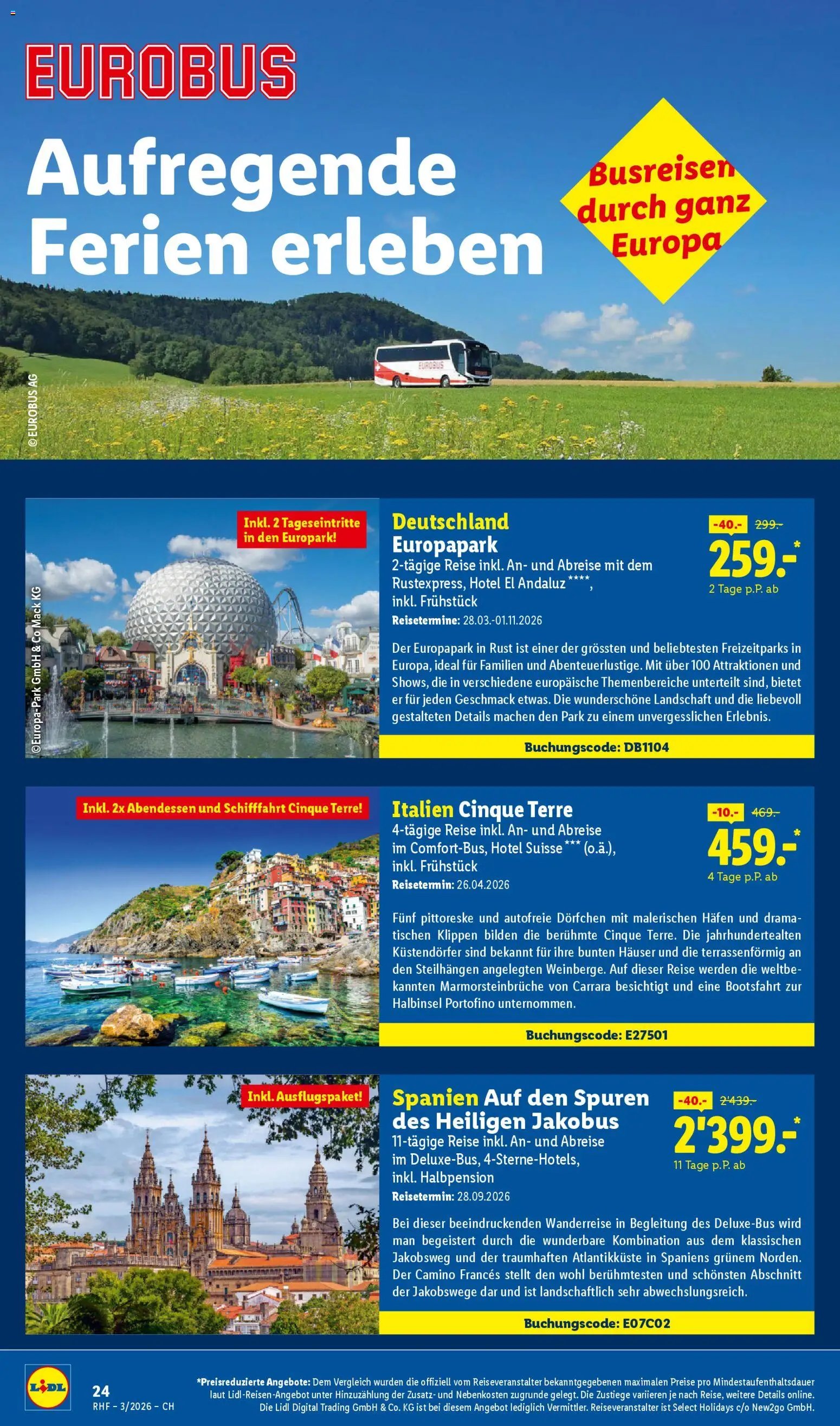 Lidl Aktionen Reisen März (2026-02-28 - 2026-03-31)
