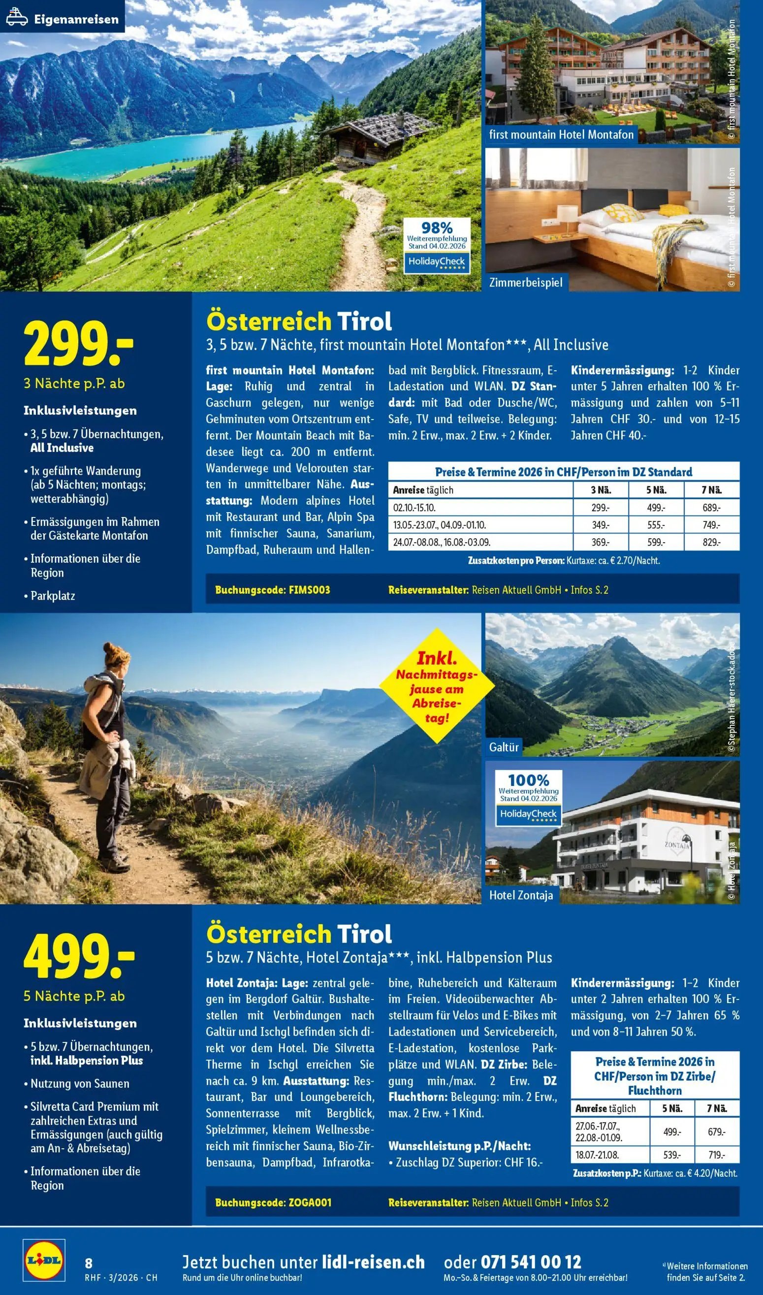 Lidl Aktionen Reisen März (2026-02-28 - 2026-03-31)