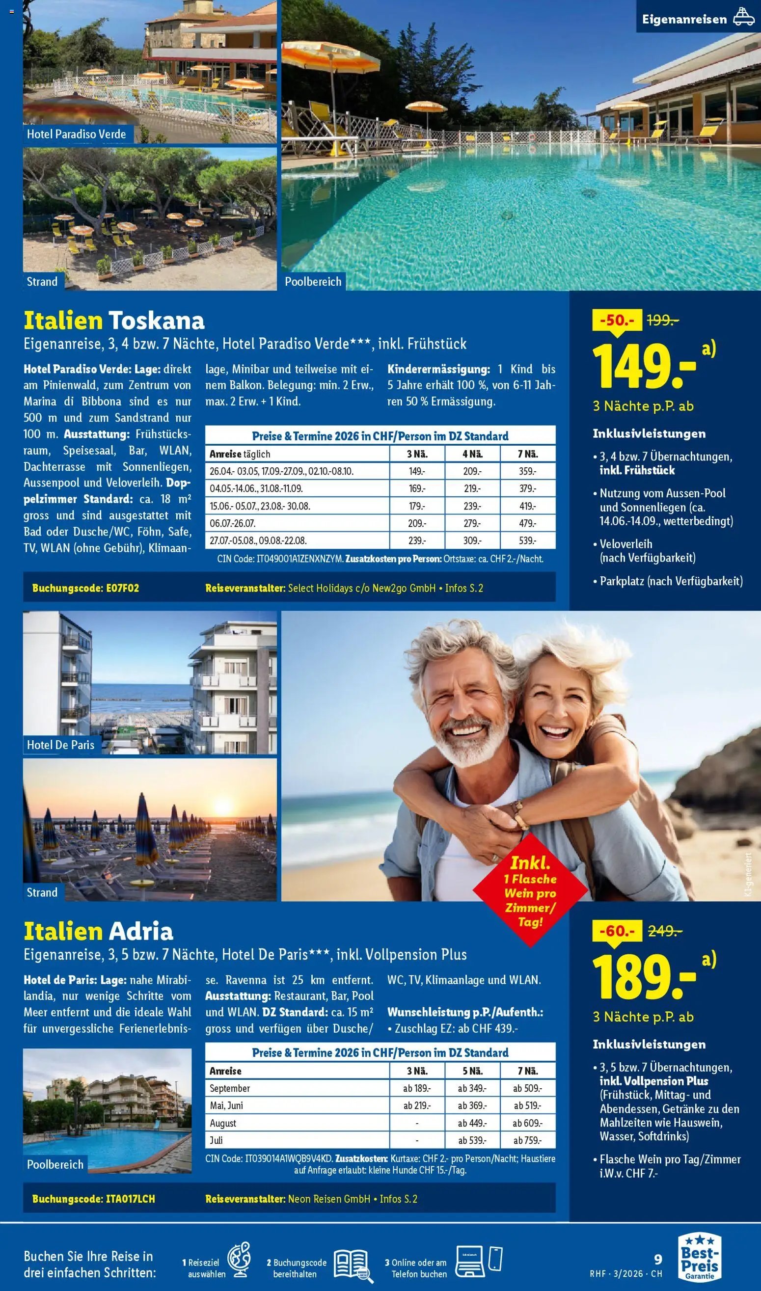 Lidl Aktionen Reisen März (2026-02-28 - 2026-03-31)