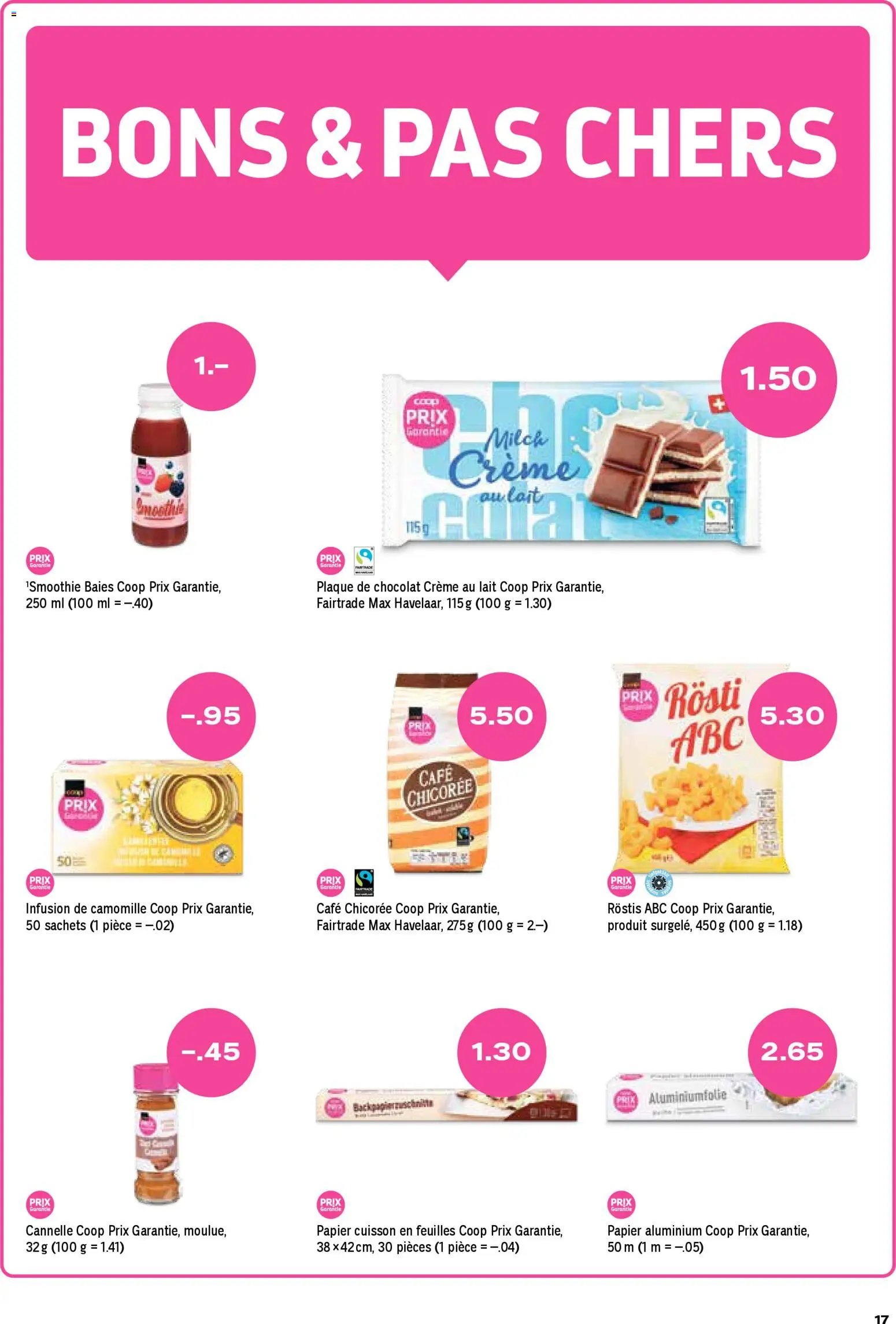 Coop - Les actions de la semaine (2025-11-27 - 2025-12-03)