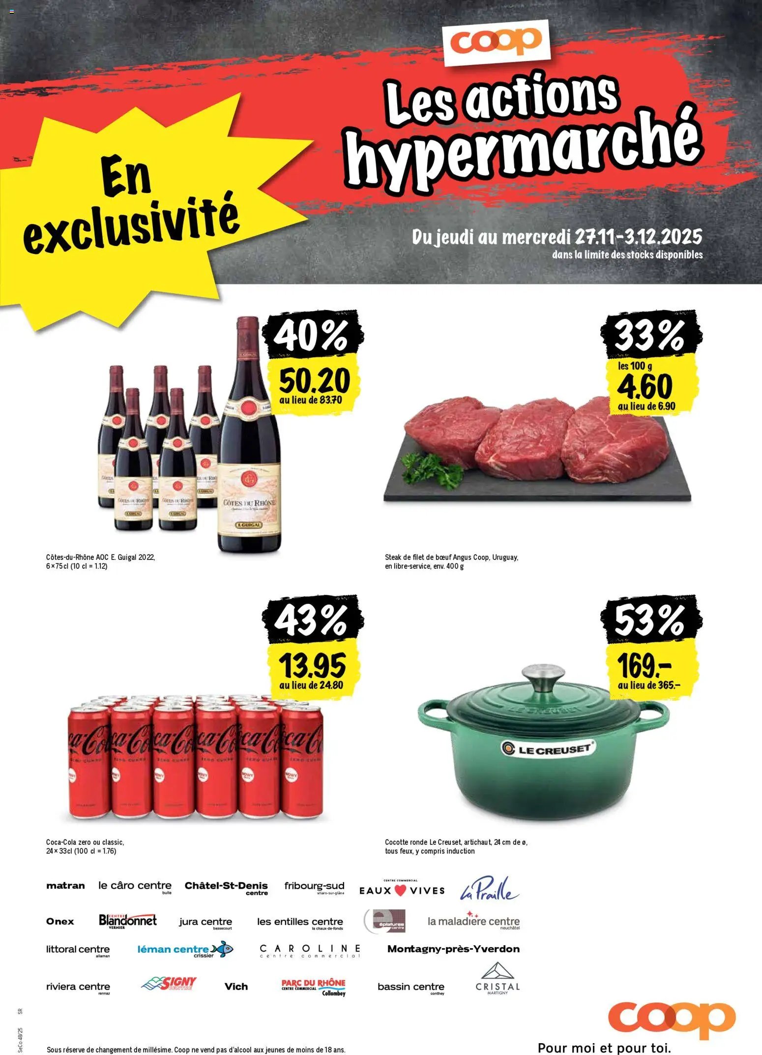 Coop - Les actions de la semaine (2025-11-27 - 2025-12-03)