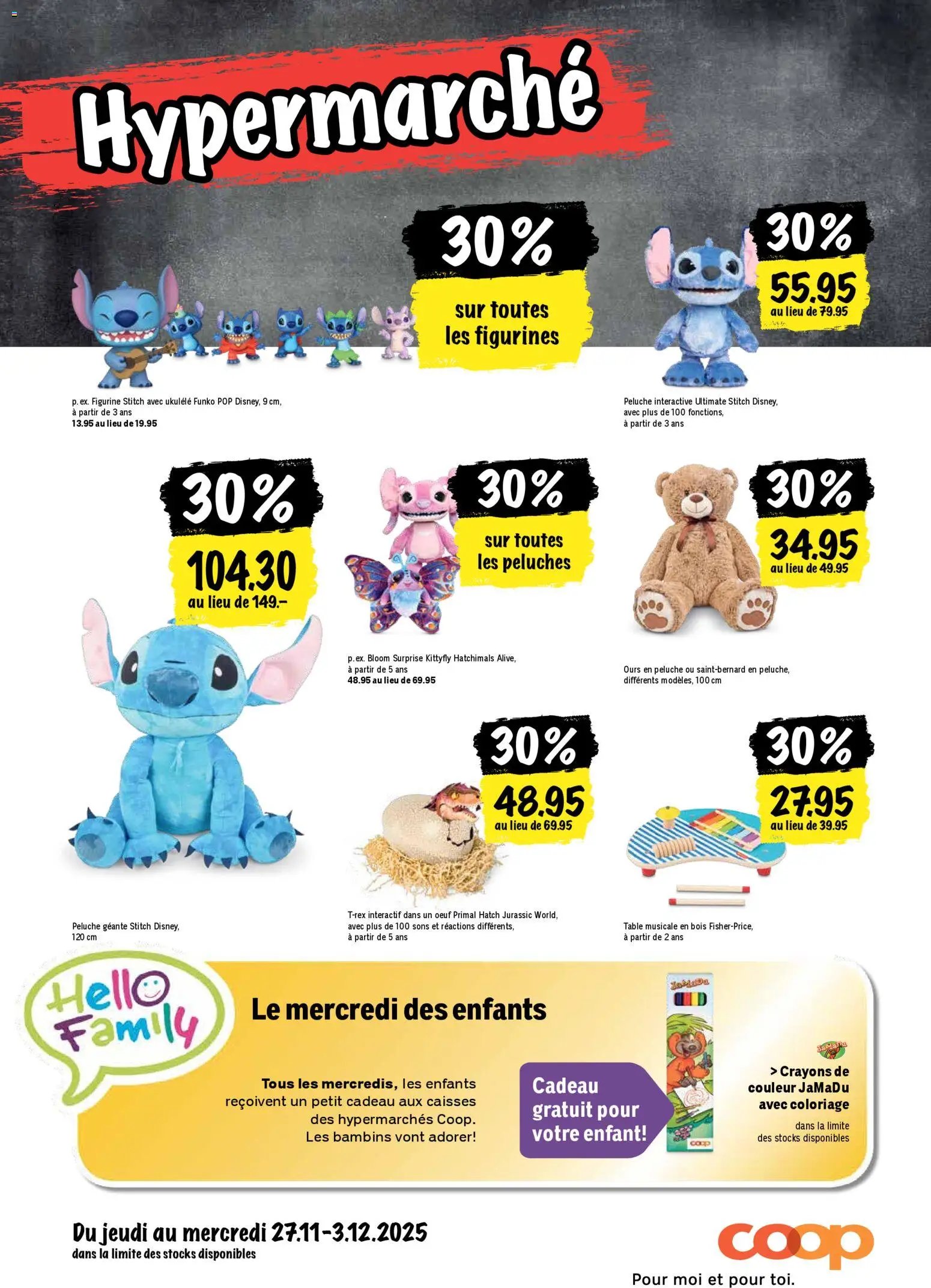 Coop - Les actions de la semaine (2025-11-27 - 2025-12-03)