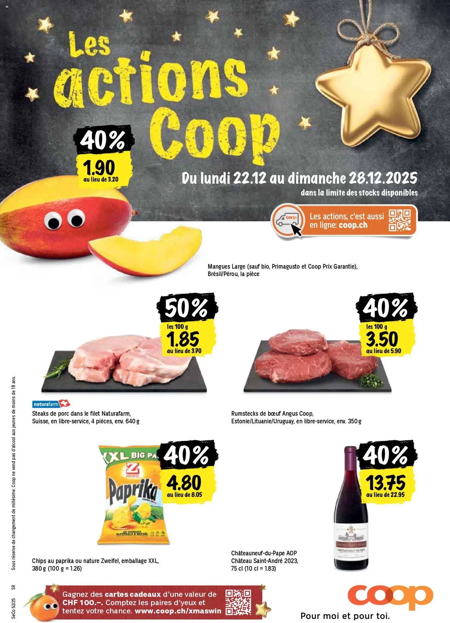 Coop - Les actions de la semaine (2025-12-22 - 2025-12-28)