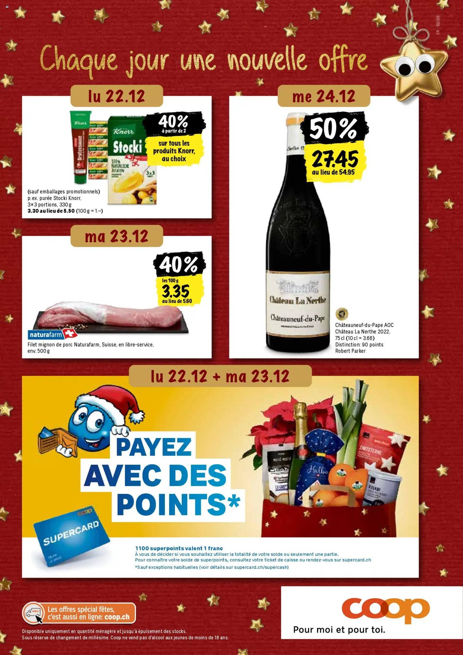 Coop - Les actions de la semaine (2025-12-22 - 2025-12-28)