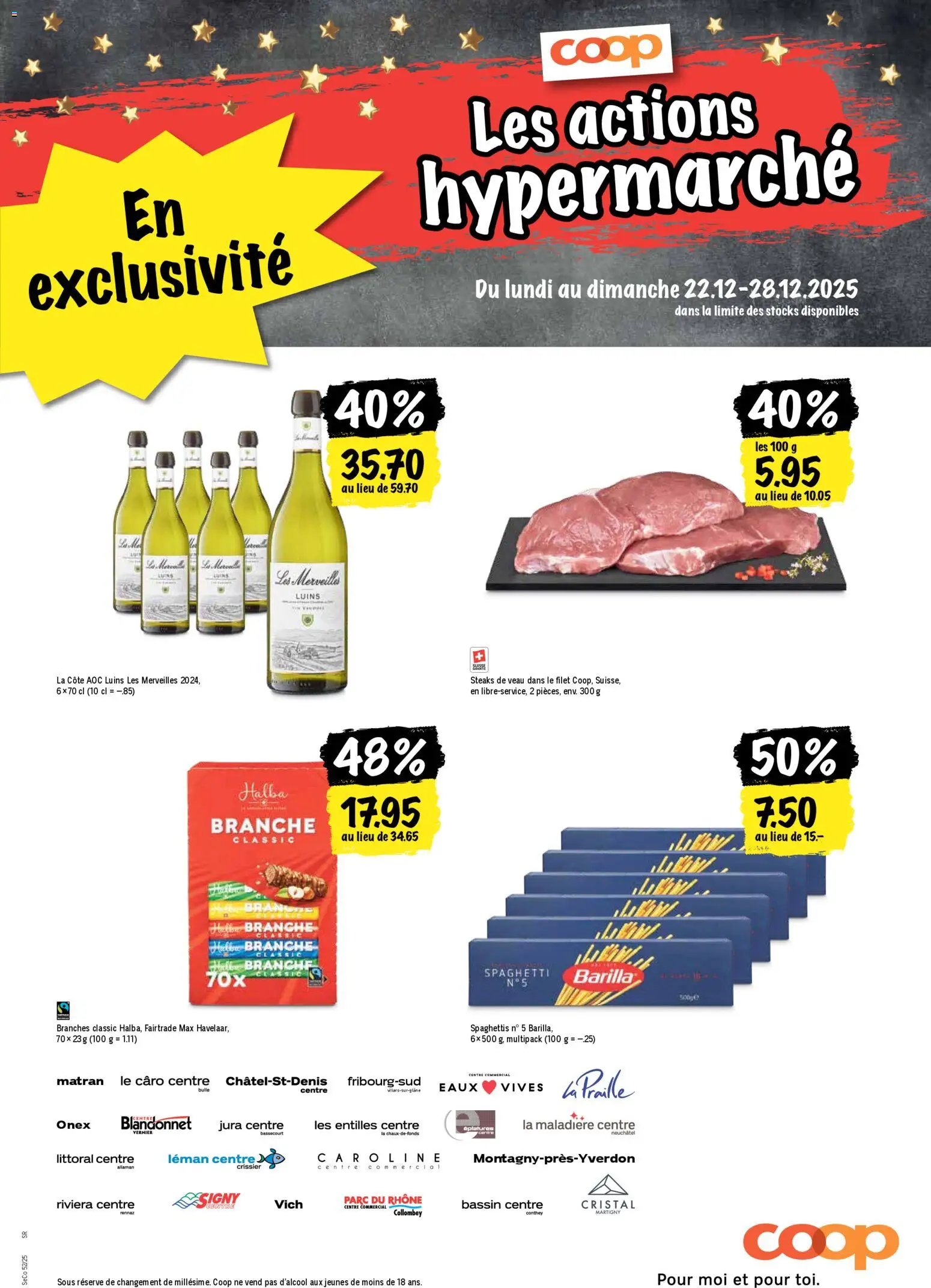 Coop - Les actions de la semaine (2025-12-22 - 2025-12-28)