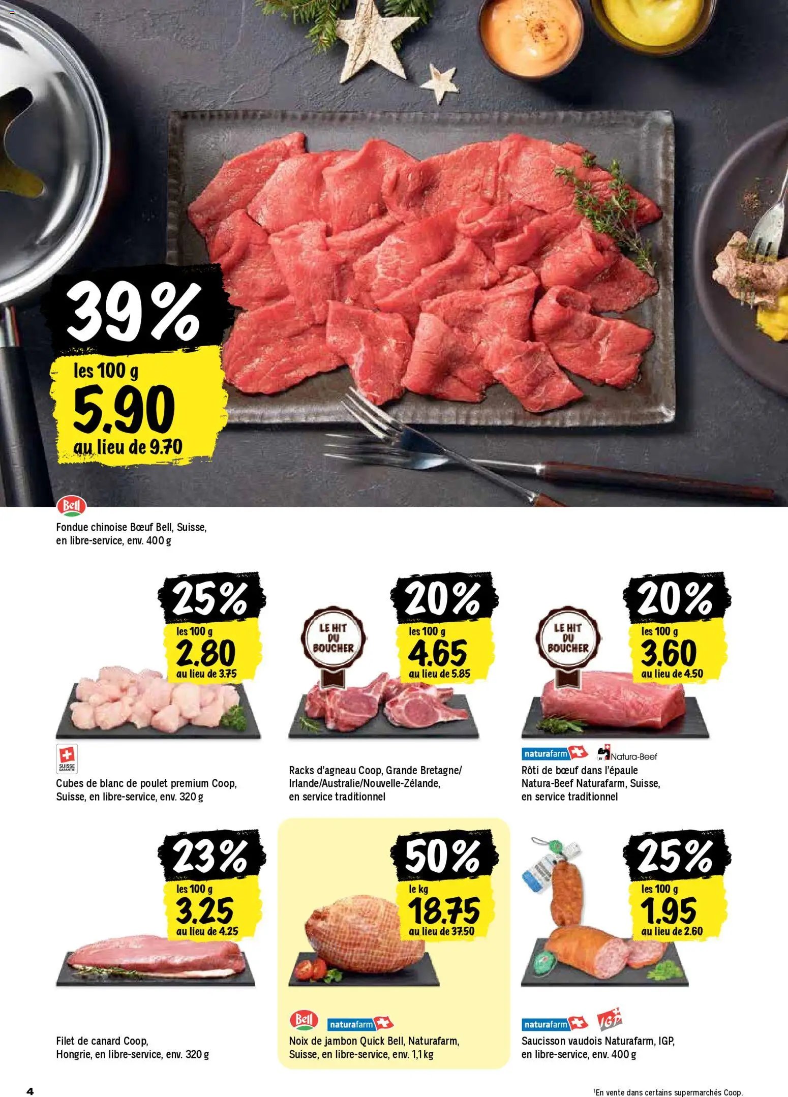 Coop - Les actions de la semaine (2025-12-22 - 2025-12-28)