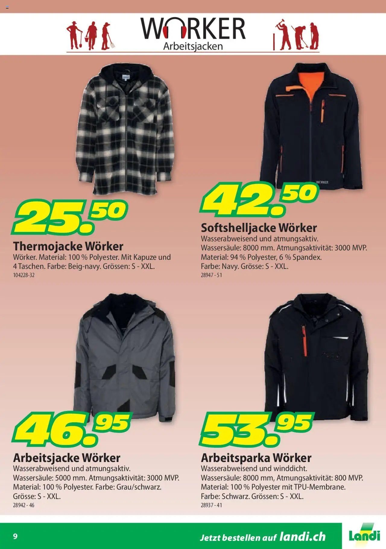 Landi Aktionen Arbeitsbekleidung Wörker (2025-06-11 - 2025-12-31) | 9