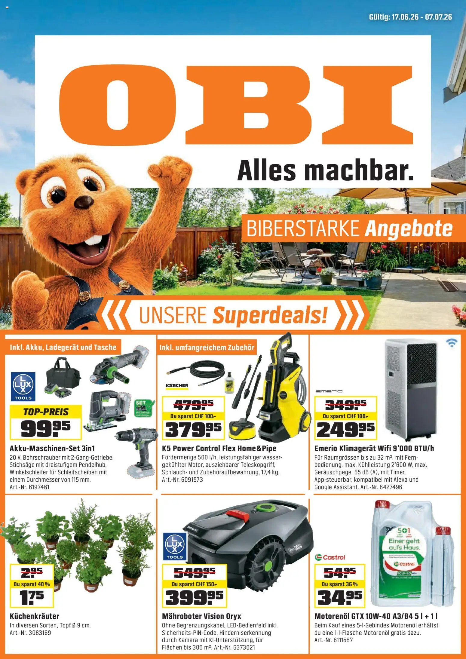 OBI - ALLES MACHBAR. BIBERSTARKE ANGEBOTE.