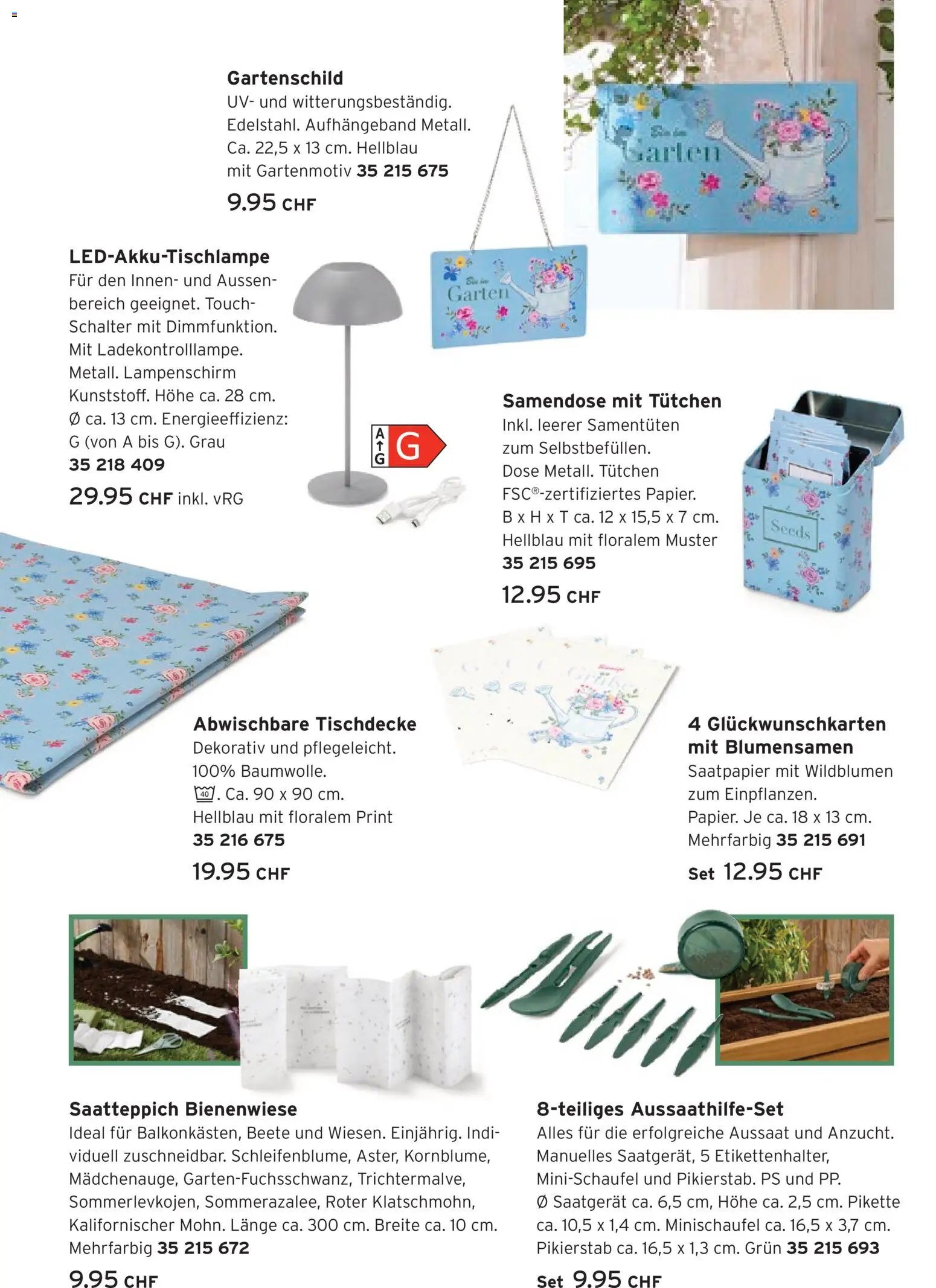 Tchibo aktionen Glück wächst im Grünen (2026-04-07 - 2026-04-27)