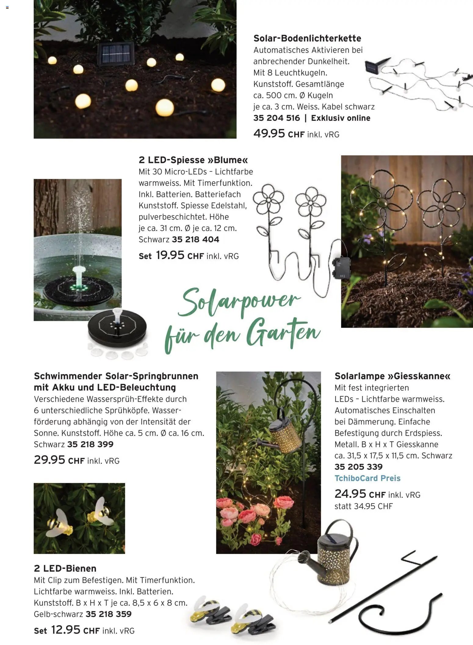 Tchibo aktionen Glück wächst im Grünen (2026-04-07 - 2026-04-27)