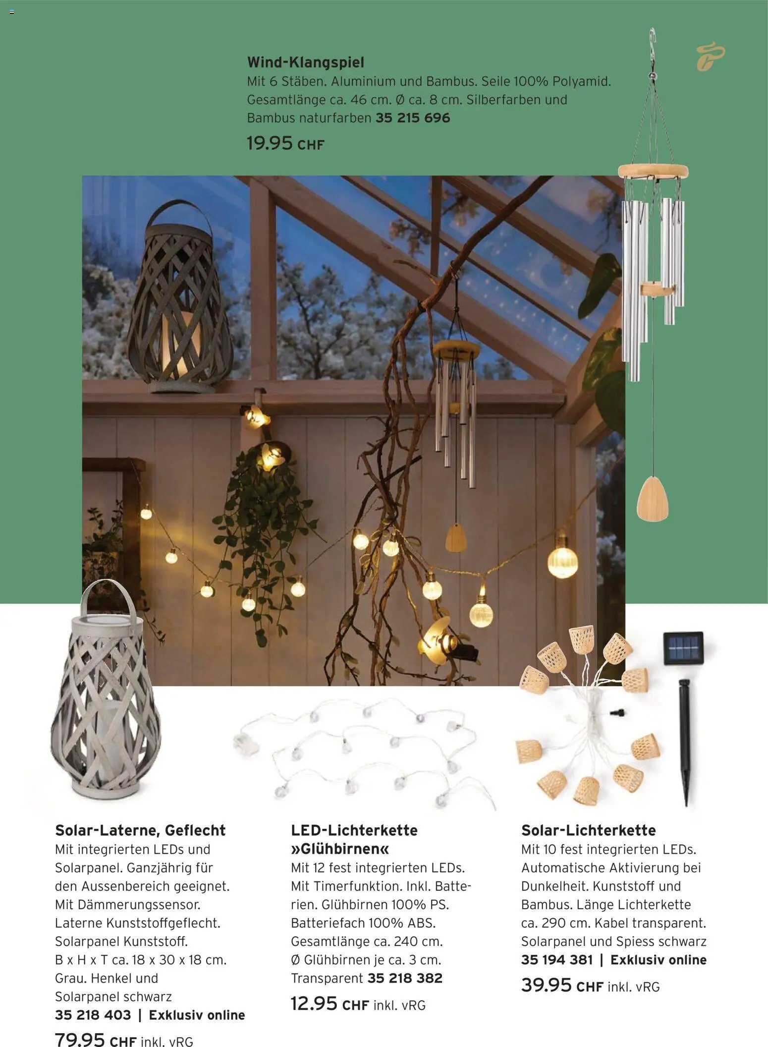 Tchibo aktionen Glück wächst im Grünen (2026-04-07 - 2026-04-27)