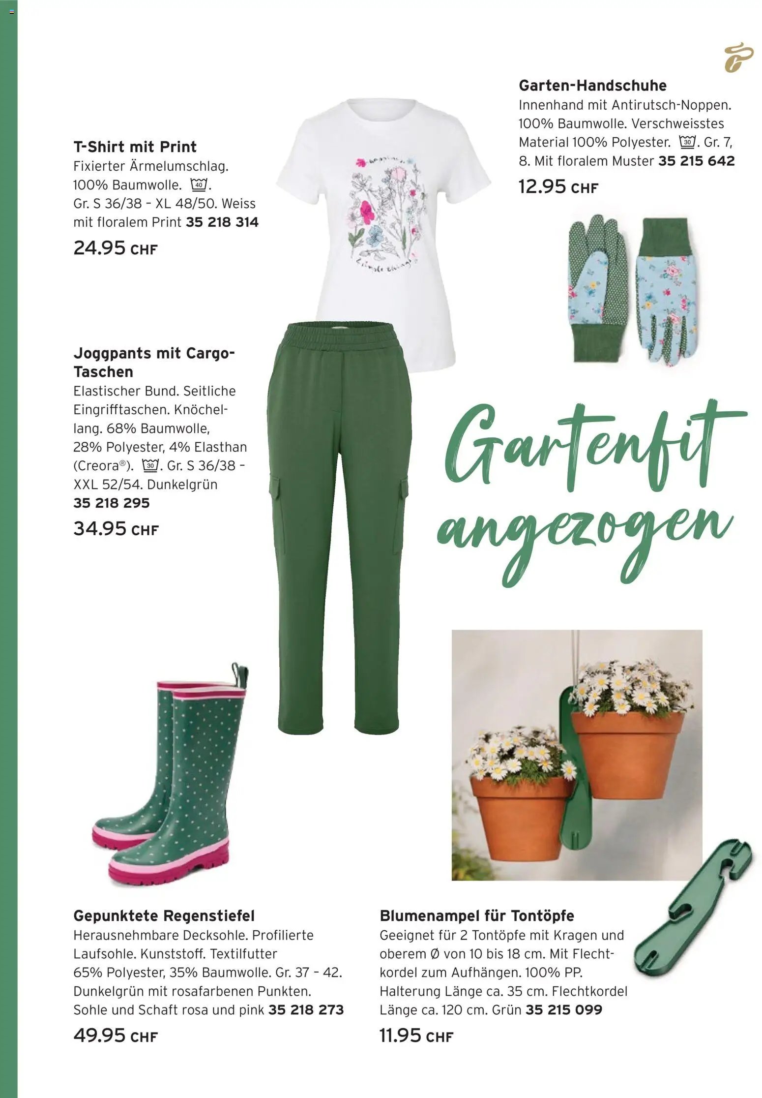 Tchibo aktionen Glück wächst im Grünen (2026-04-07 - 2026-04-27)