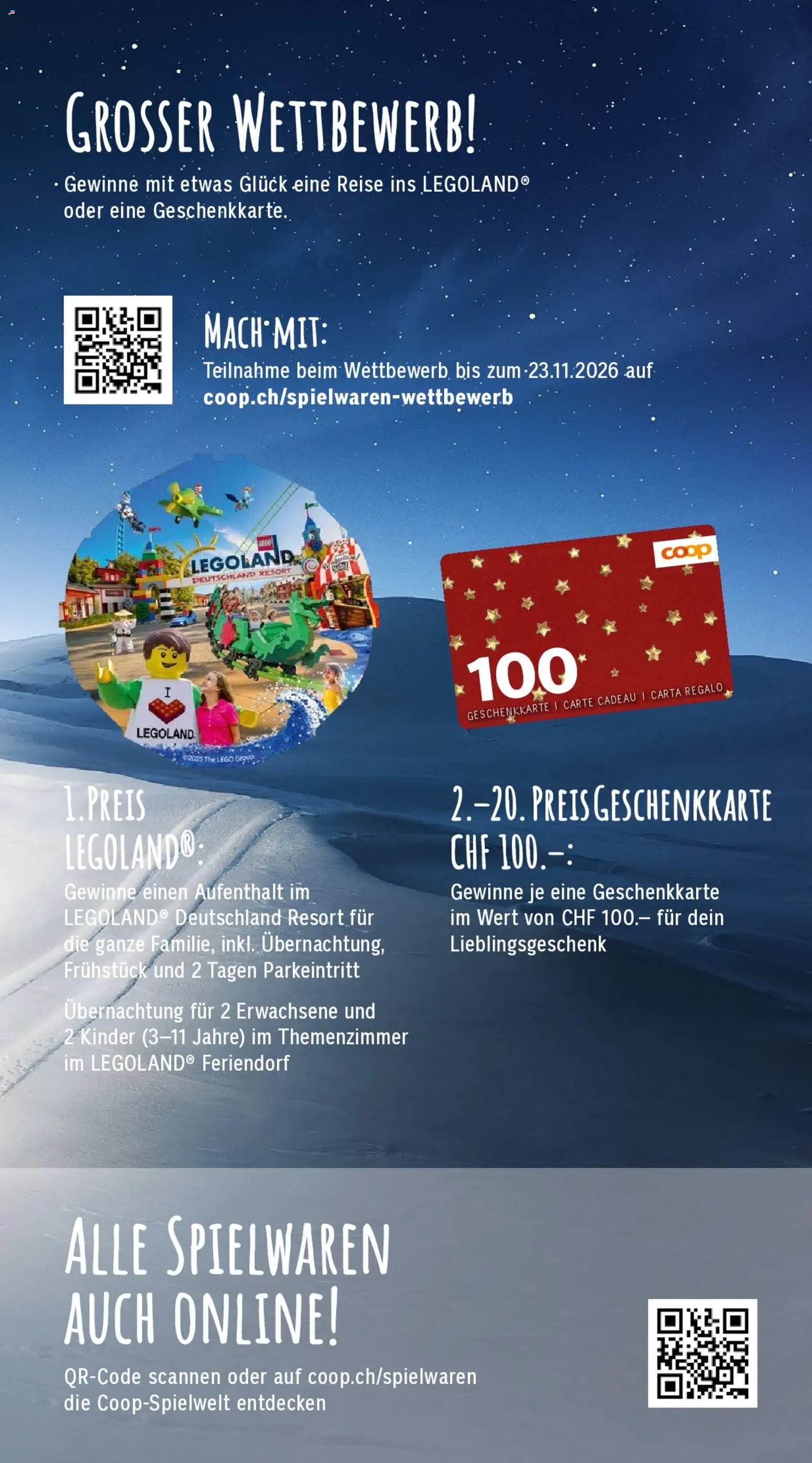 Coop City aktionen Spielwarenkatalog