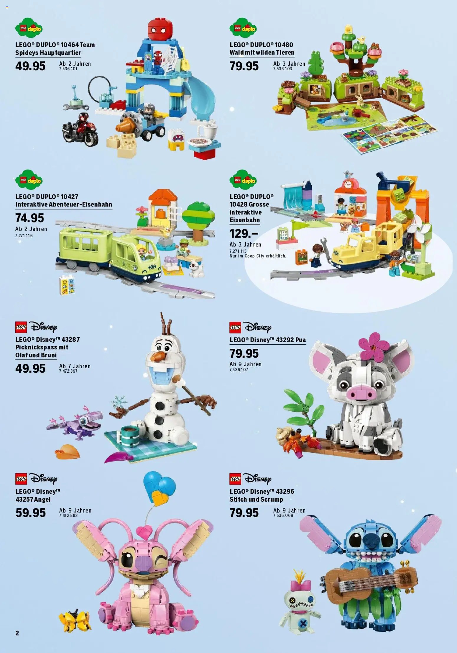 Coop City aktionen Spielwarenkatalog