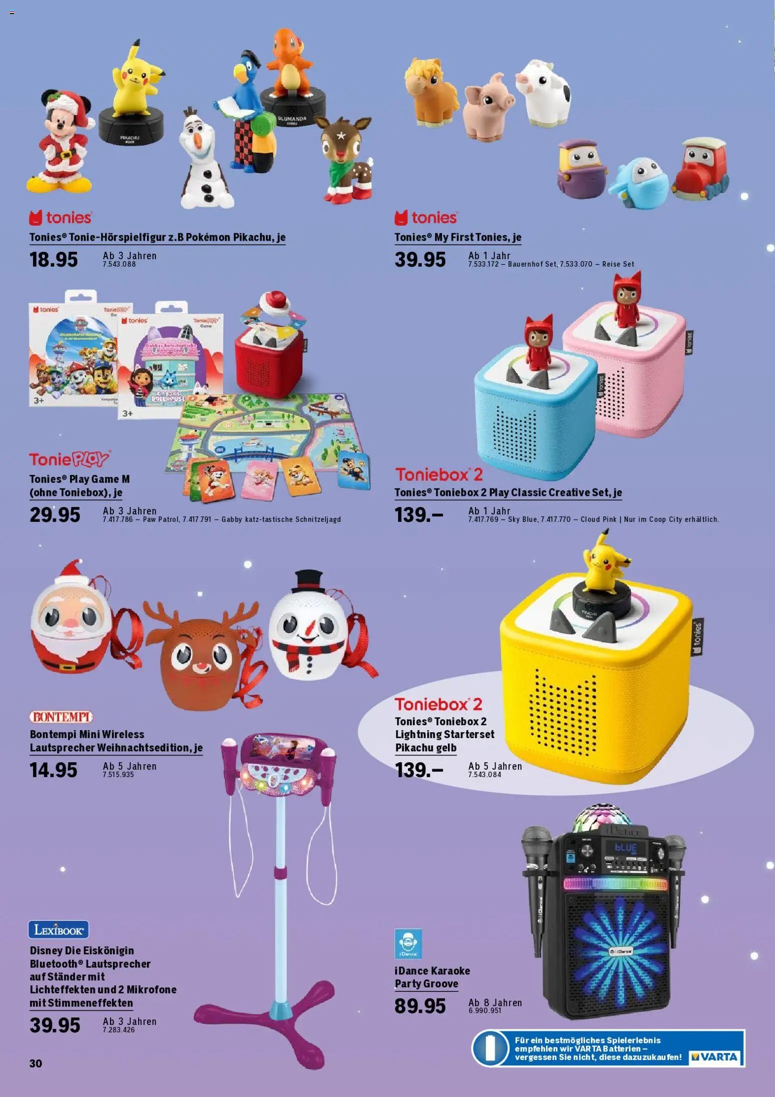 Coop City aktionen Spielwarenkatalog