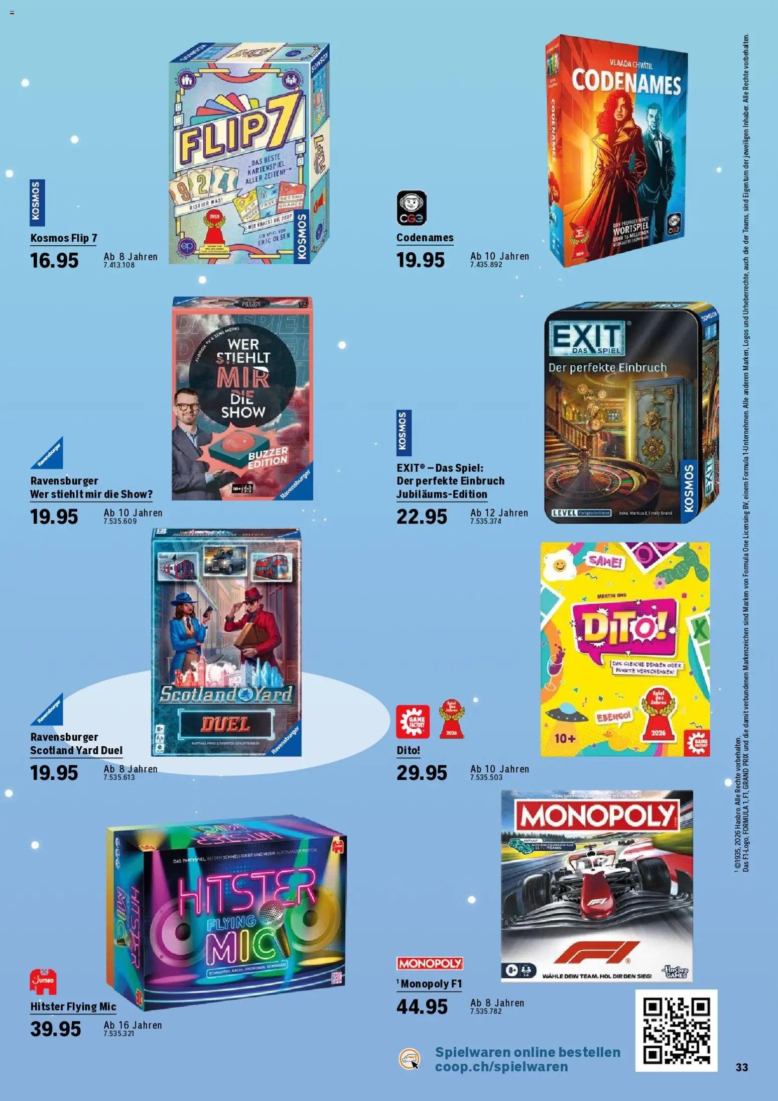 Coop City aktionen Spielwarenkatalog