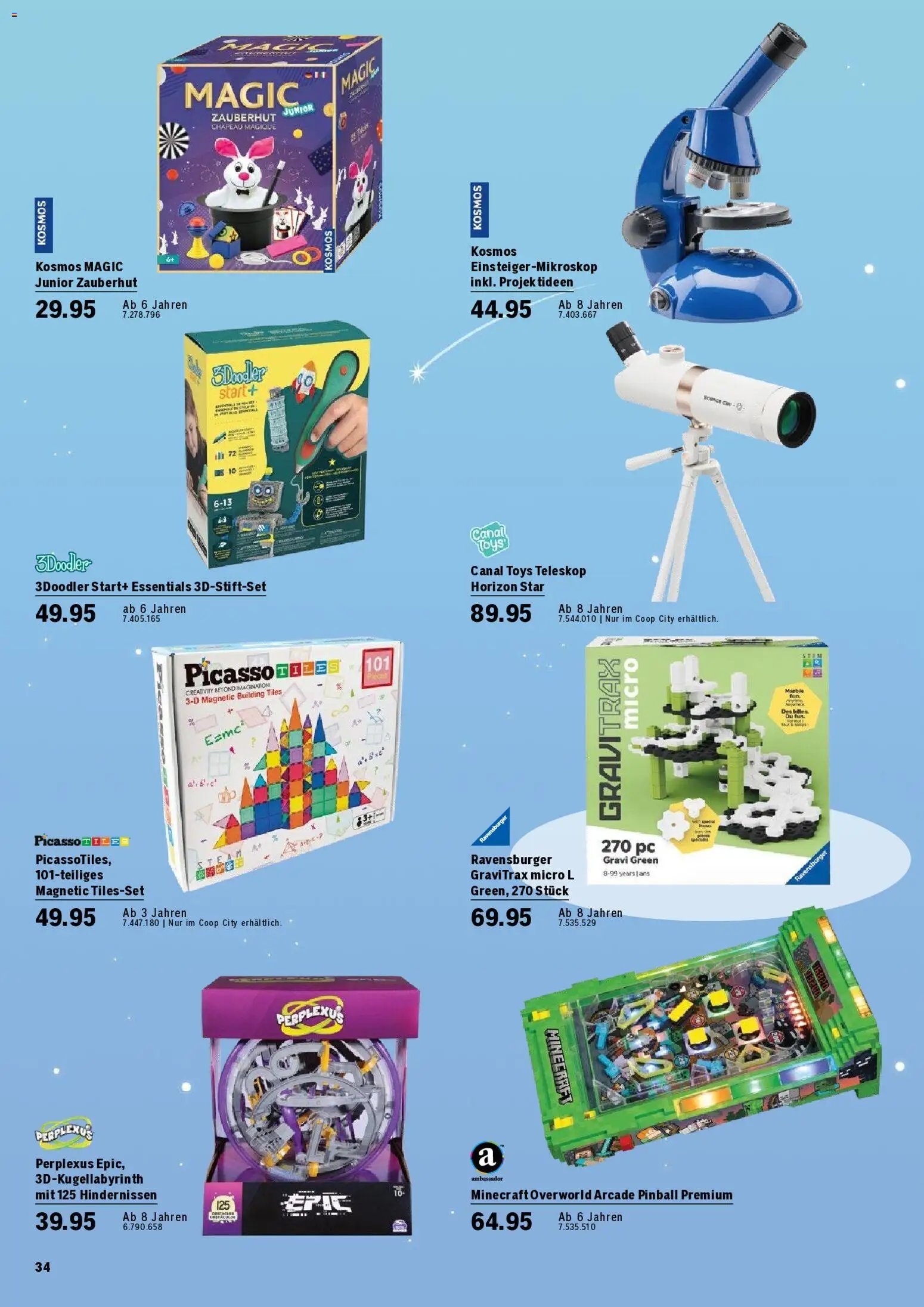Coop City aktionen Spielwarenkatalog
